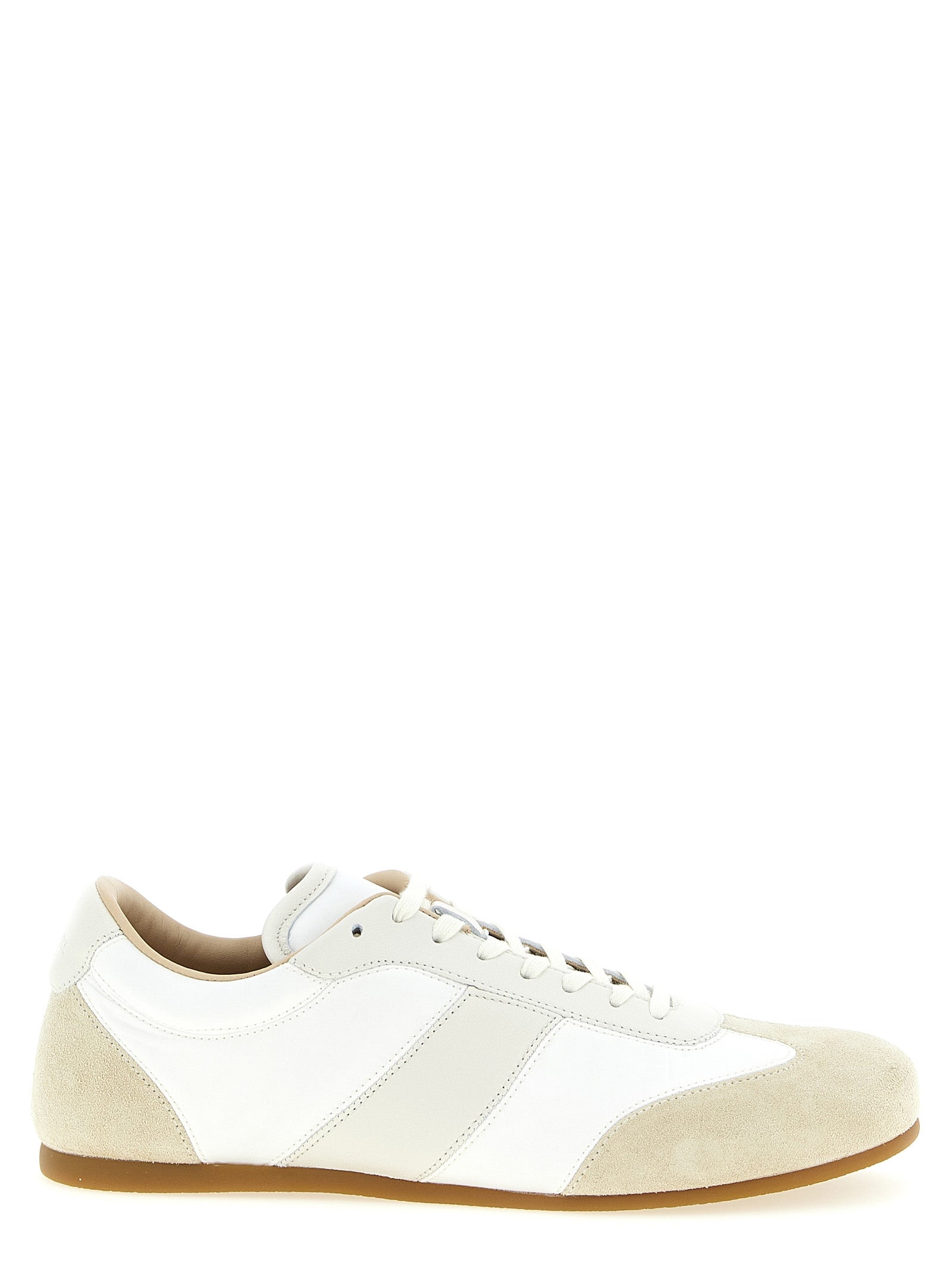Lemaire White Leather Athletic Sneakers