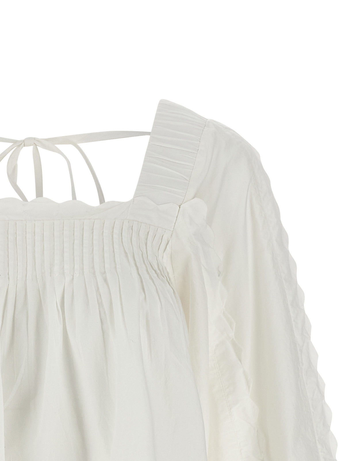 FARM RIO White Cotton Blouse - Exquisite Luxury for Every Occasion