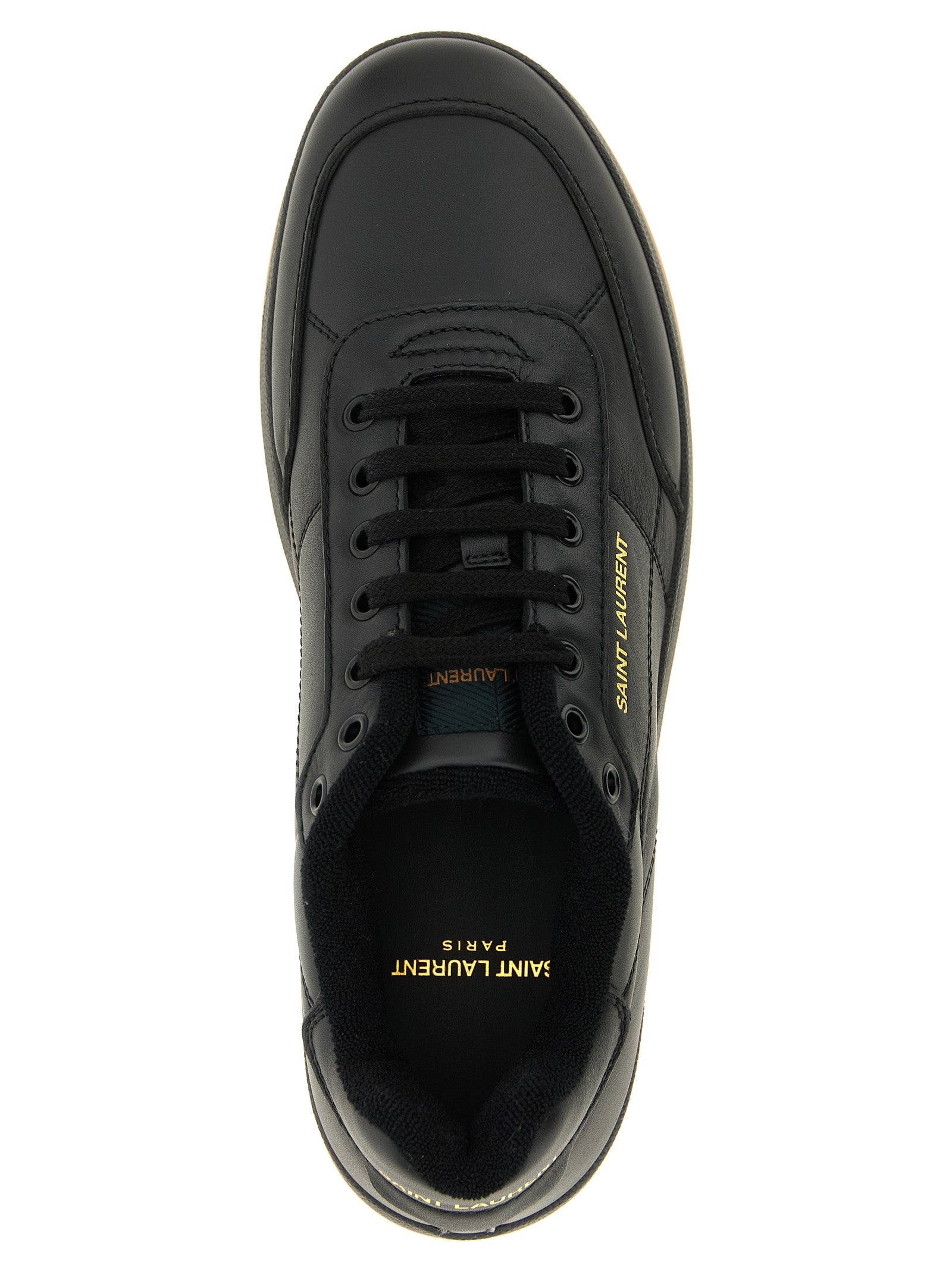 Saint Laurent Black Calfskin Low Top Sneakers