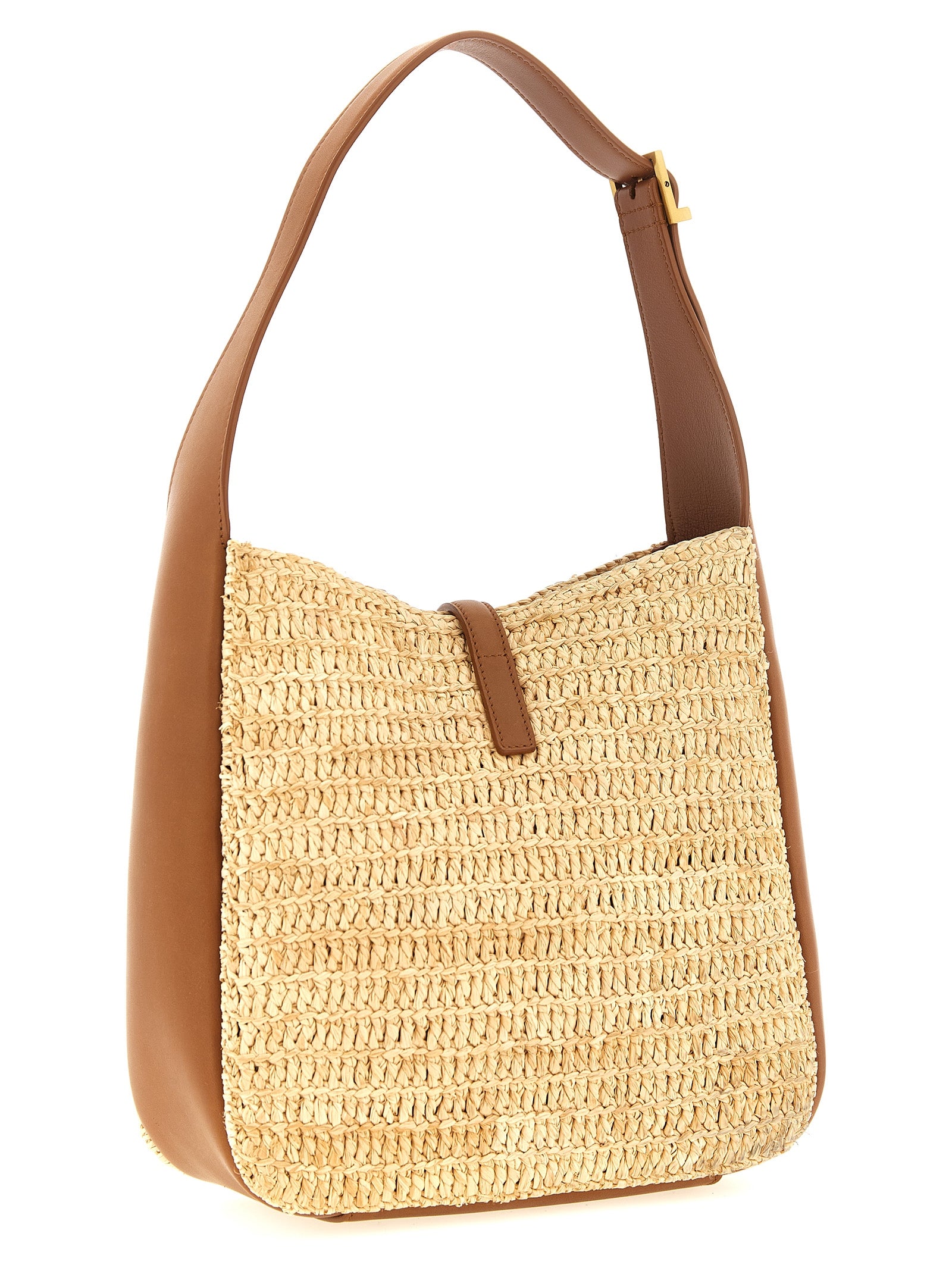 Discover the Saint Laurent Beige Raffia Shoulder Bag, a handcrafted masterpiece from the ‘Le 5 à 7’ collection, merging timeless elegance with unparalleled luxury.