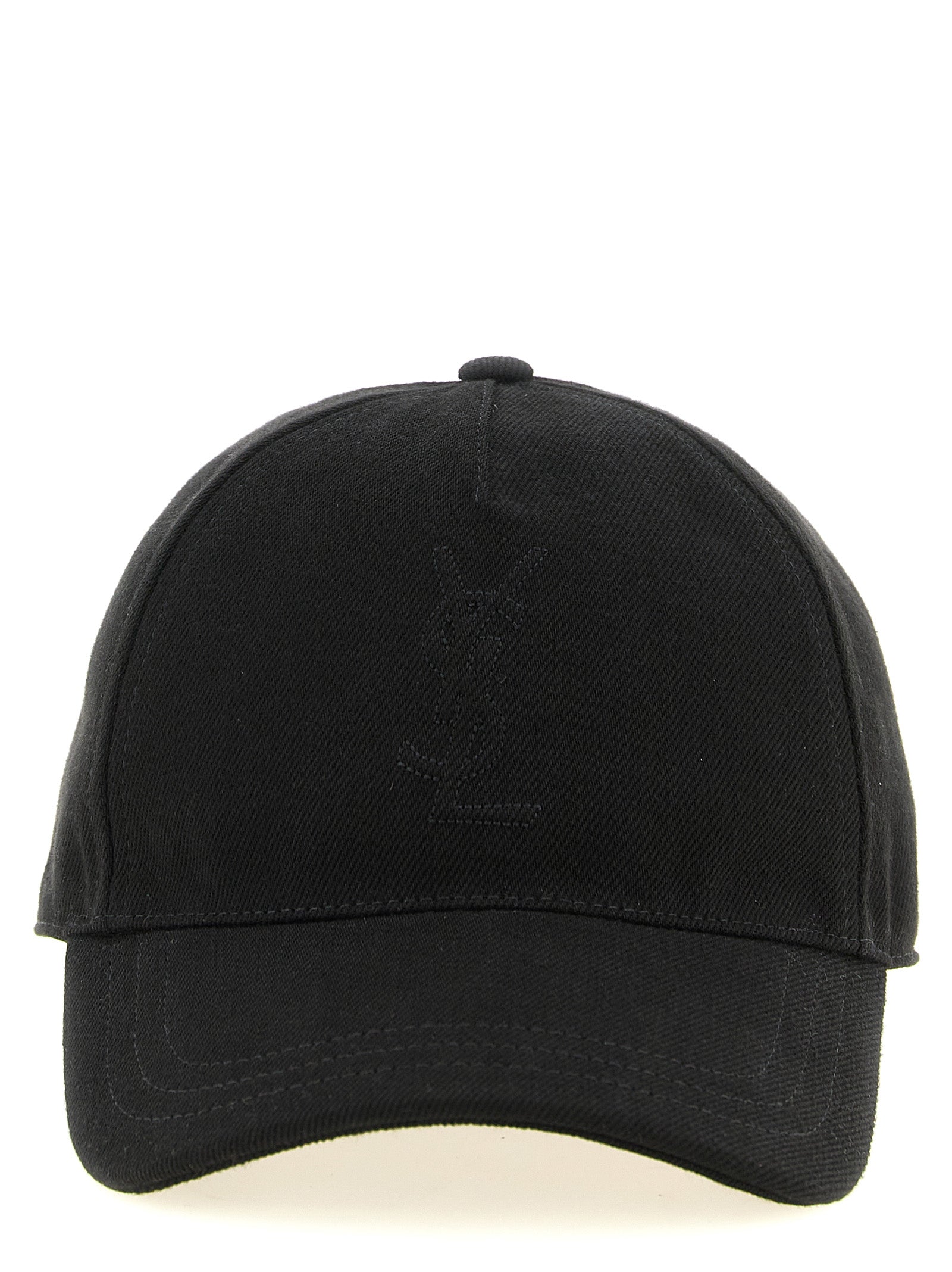 Discover the SAINT LAURENT Black Cotton Cap, a timeless luxury accessory crafted in Italy, featuring exquisite quilted stitching and an adjustable fit for effortless elegance.
