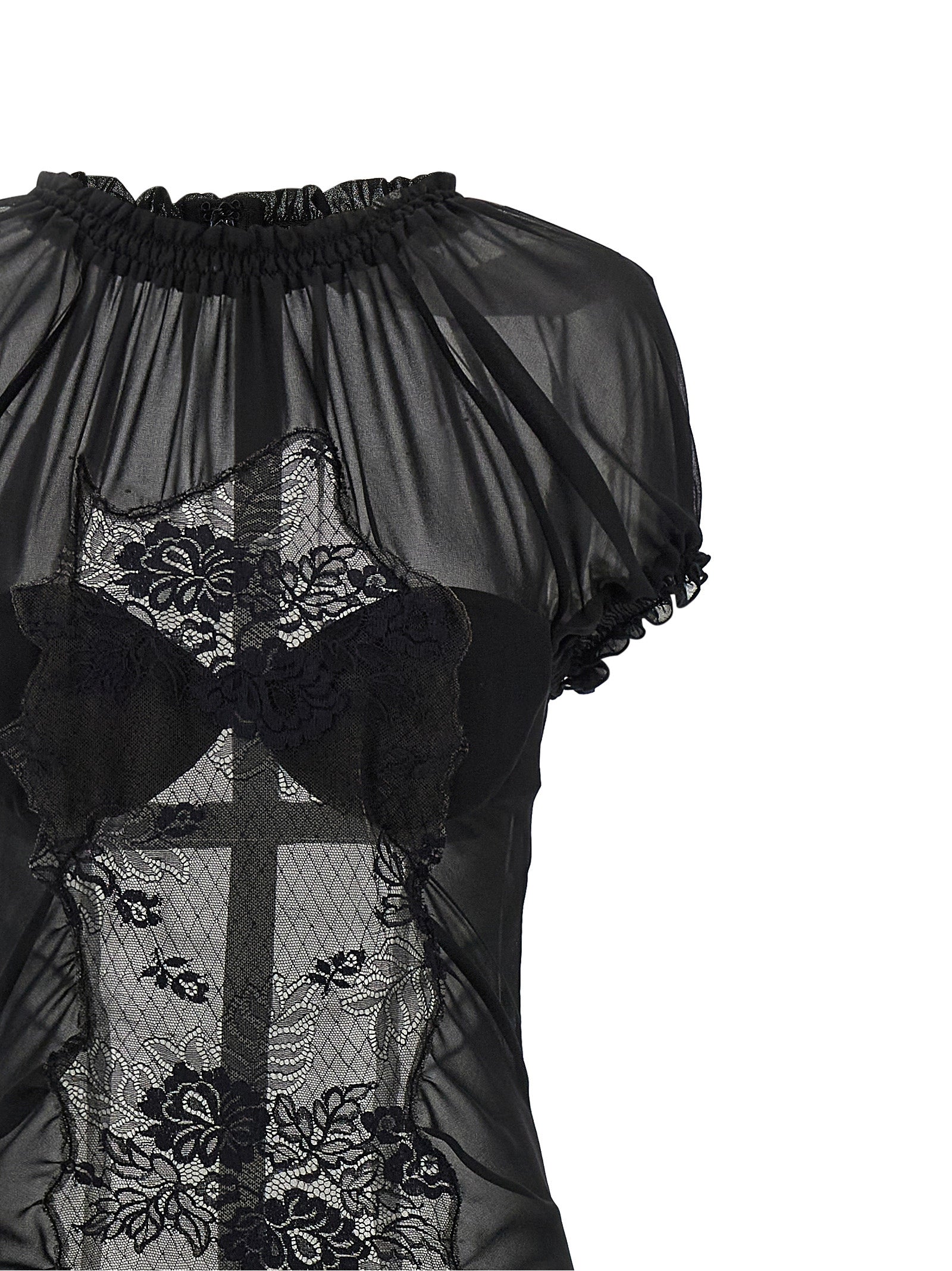 The Attico Black Cotton Midi Dress - Exquisite Haute Couture Elegance