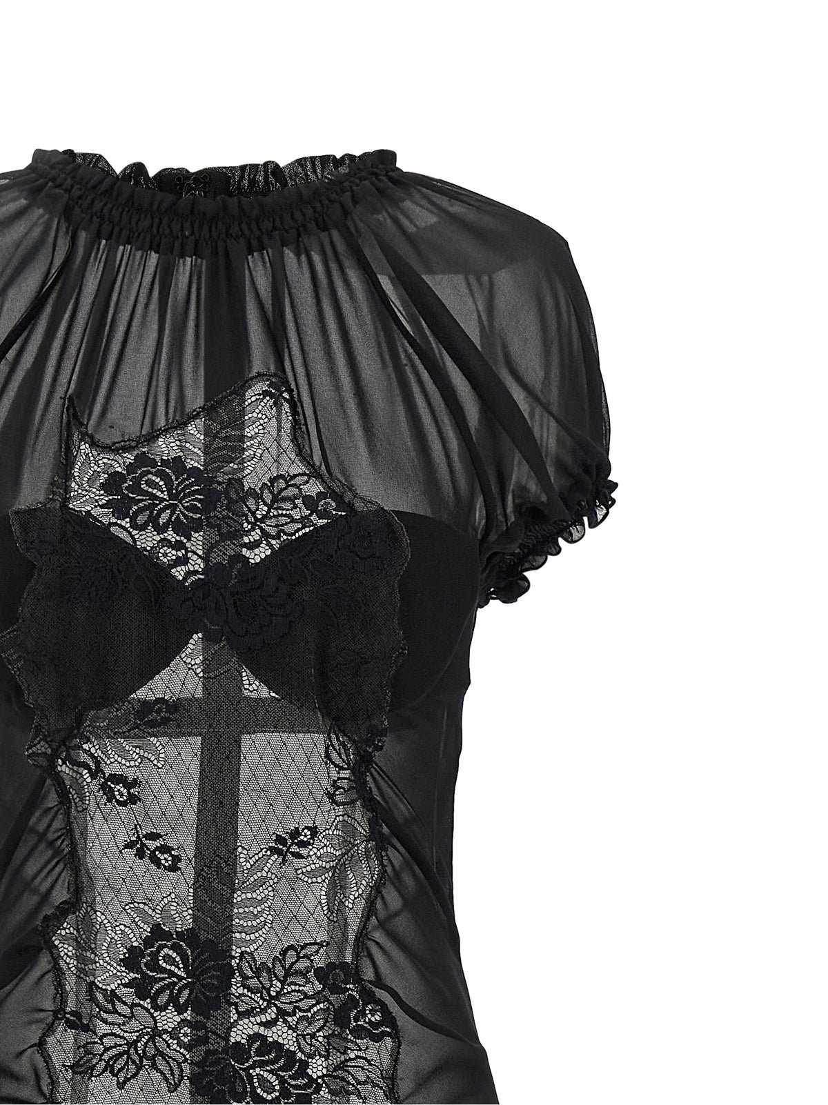 The Attico Black Cotton Midi Dress - Exquisite Italian Elegance