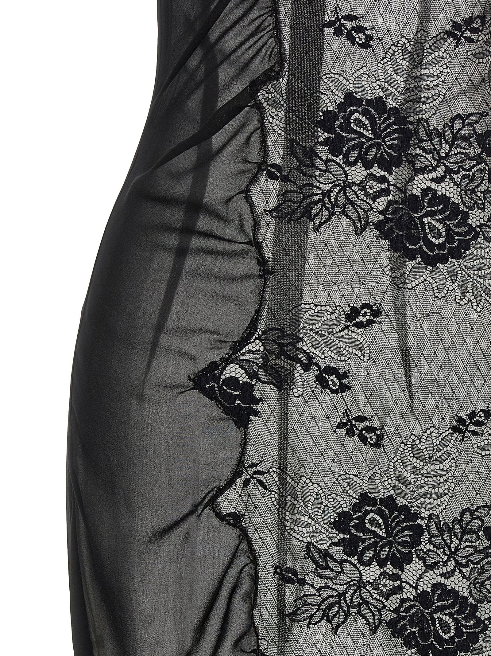 The Attico Black Cotton Midi Dress - Exquisite Italian Elegance