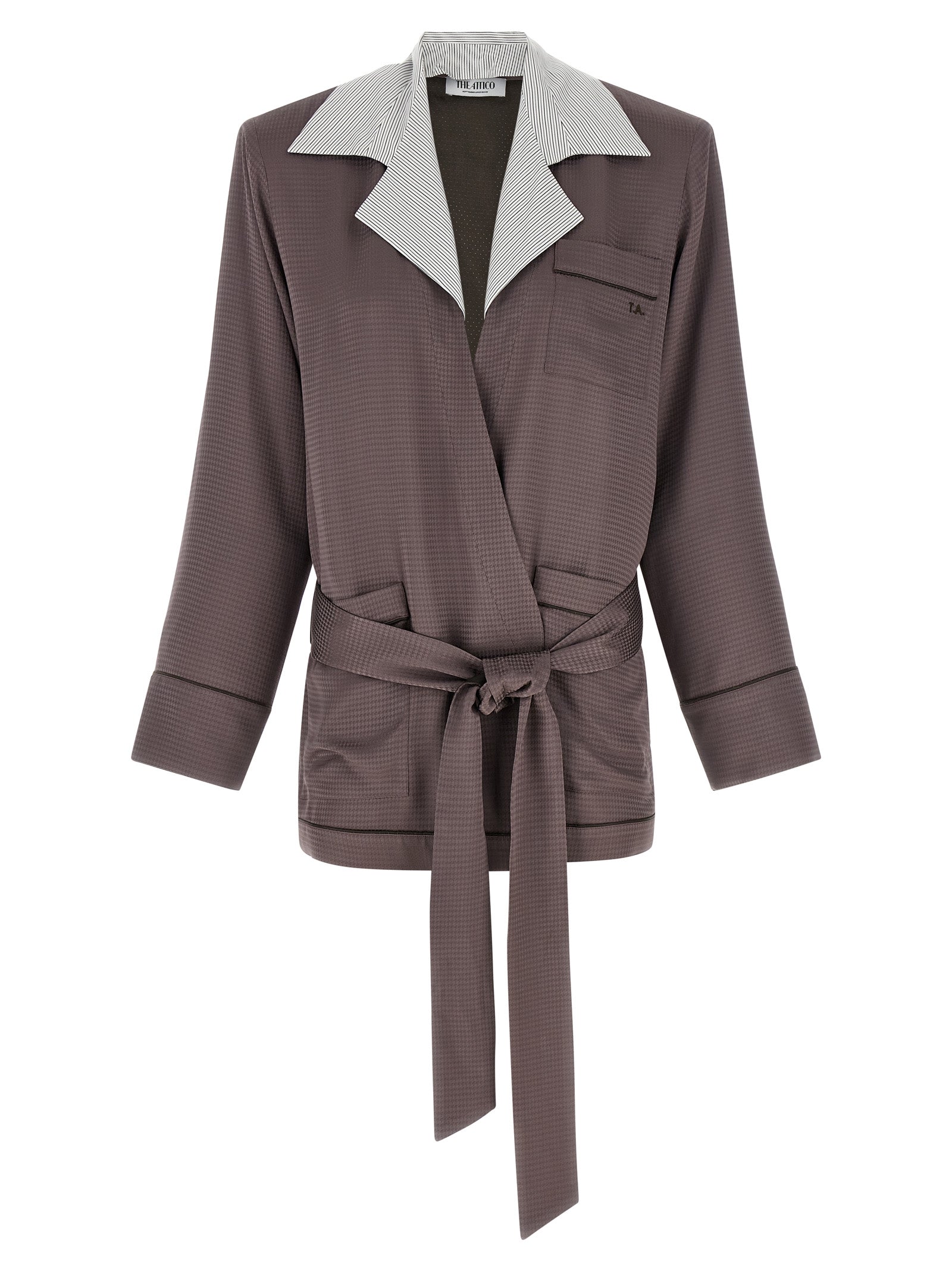 The Attico Purple Viscose Blazer - Luxurious Elegance Redefined