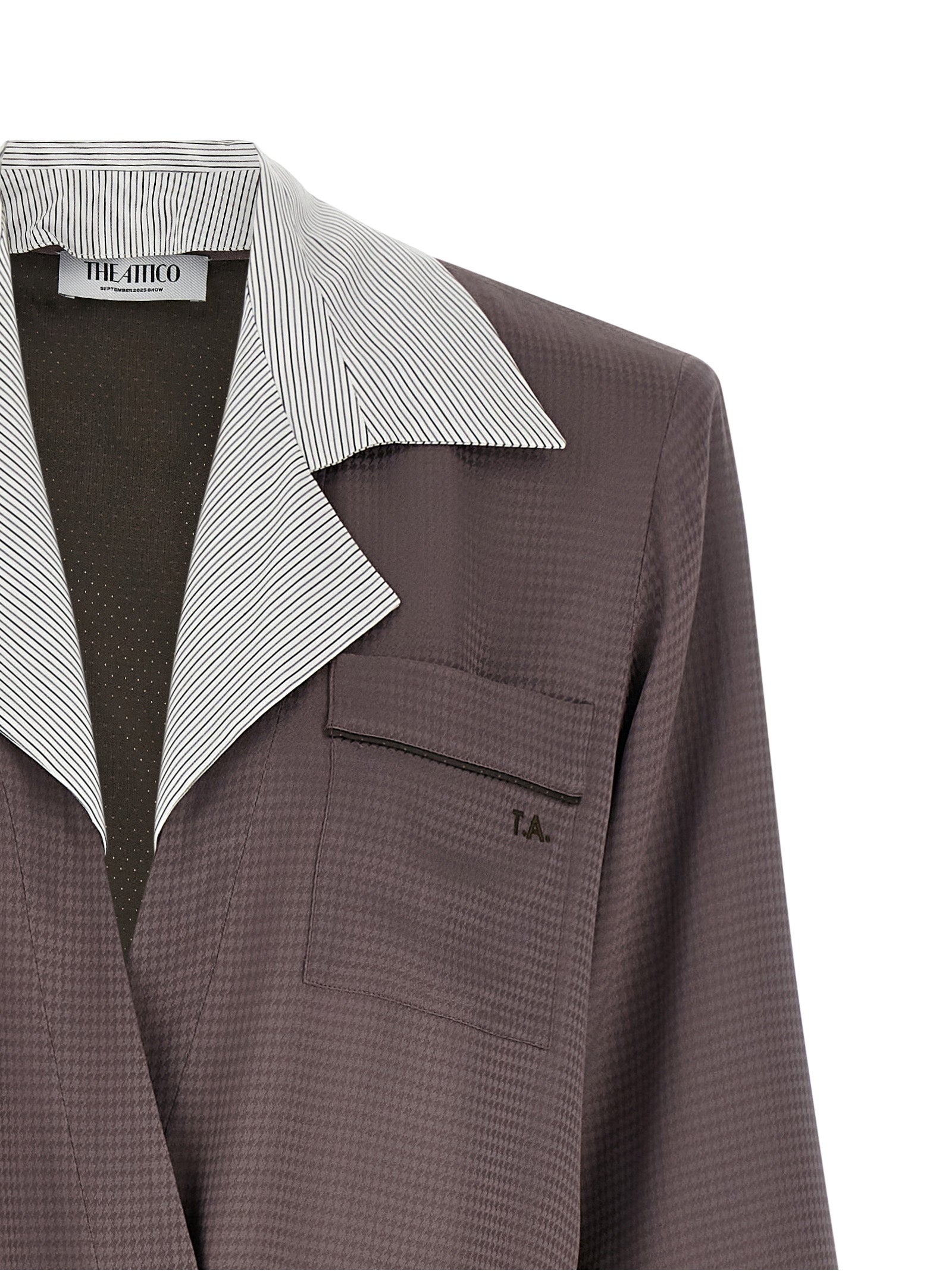 The Attico Purple Viscose Blazer - Luxurious Elegance Redefined
