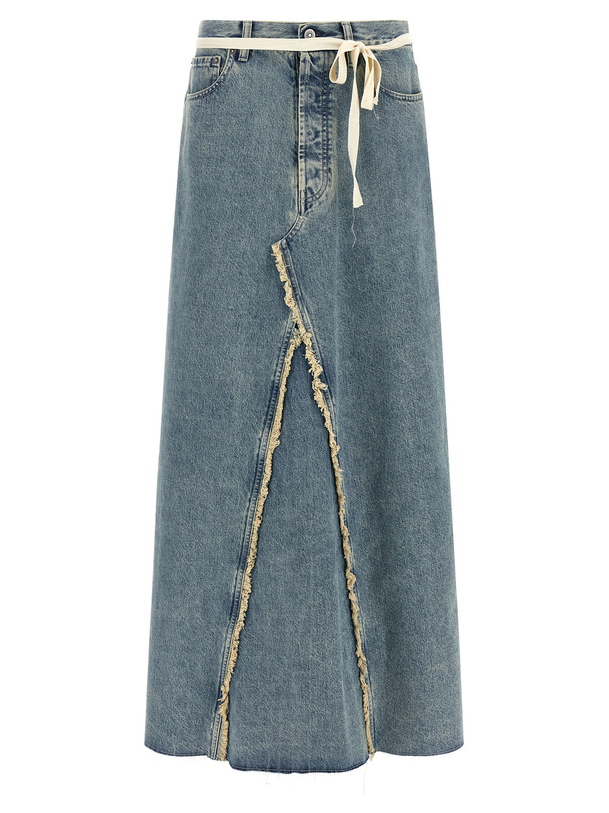 Elevate your wardrobe with the Maison Margiela Blue Cotton Mini Skirt, a luxurious blend of exquisite craftsmanship and modern elegance, perfect for the discerning individual.