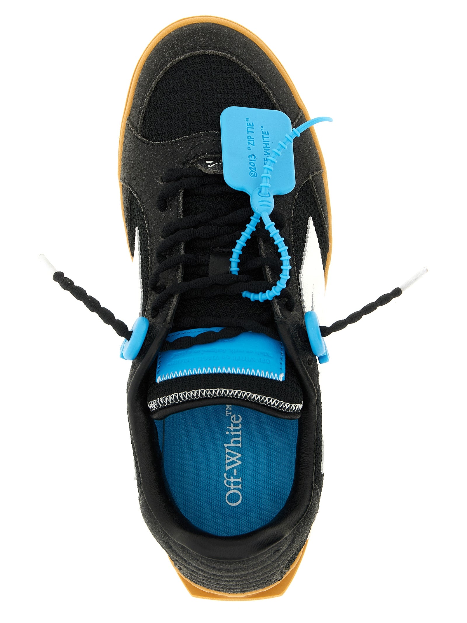 Step into luxury with Off-White's Black Polyester Athletic Sneakers, where exquisite craftsmanship meets bold design, perfect for those who embody sophistication and style.