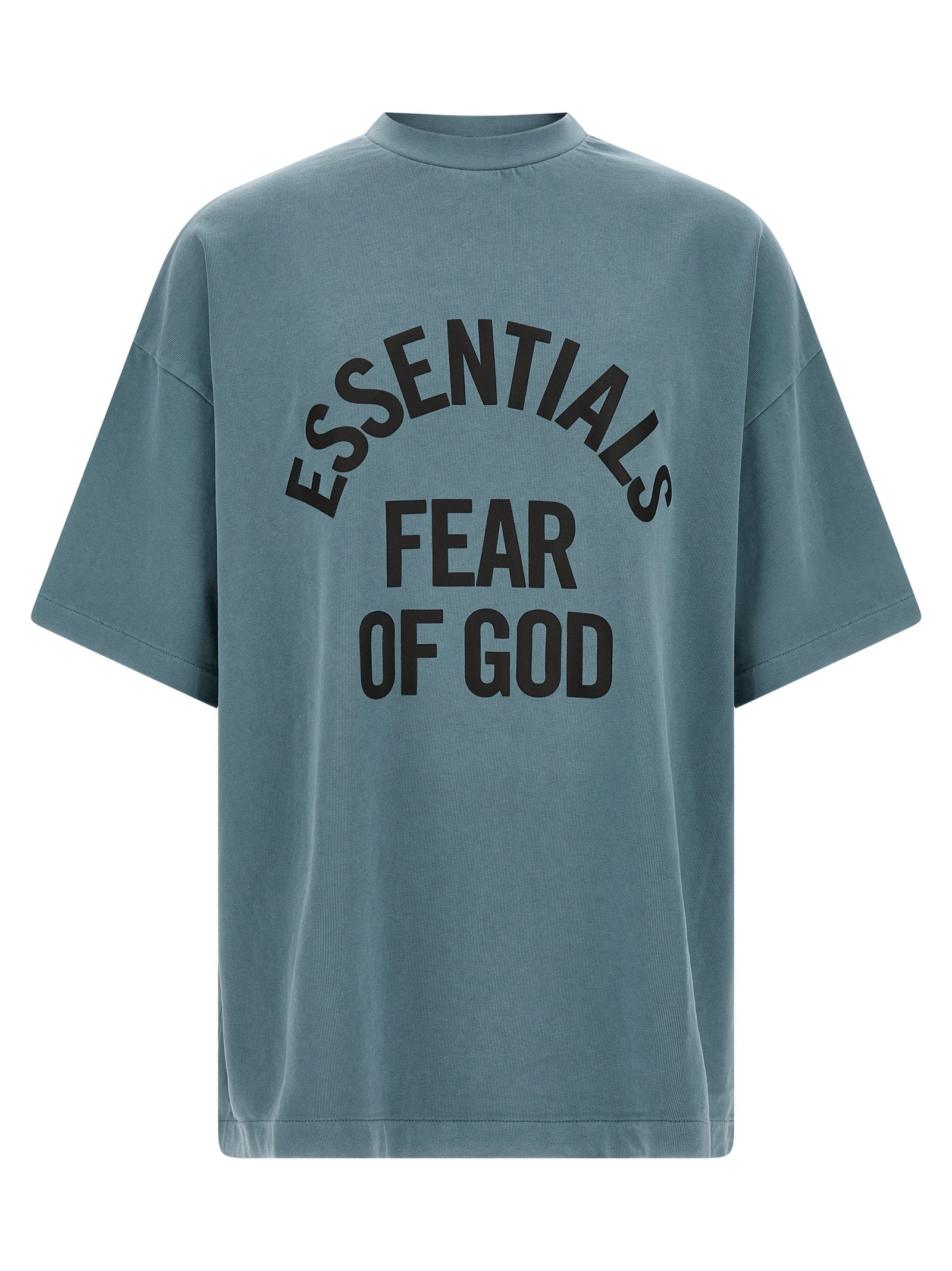 FEAR OF GOD ESSENTIAL Blue Cotton Long Sleeve T-Shirt