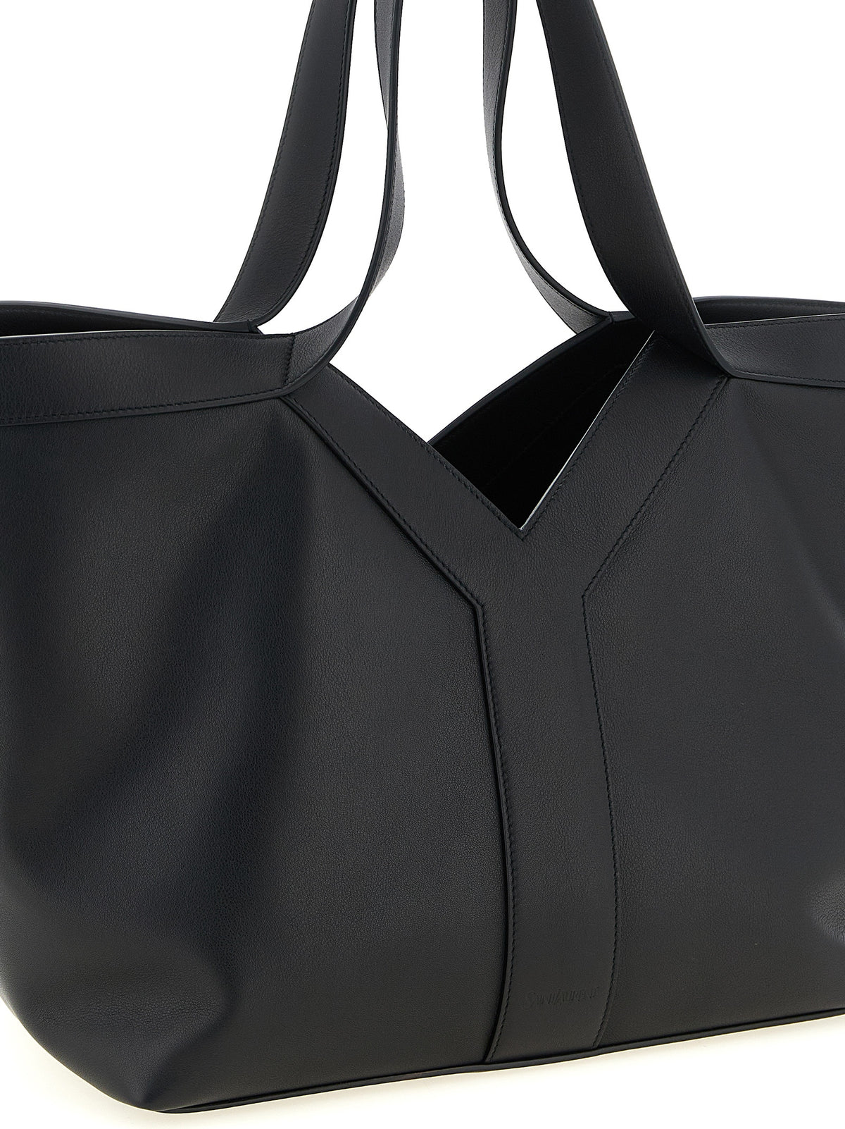 Saint Laurent Black Calfskin Tote Bag - Timeless Luxury Elegance