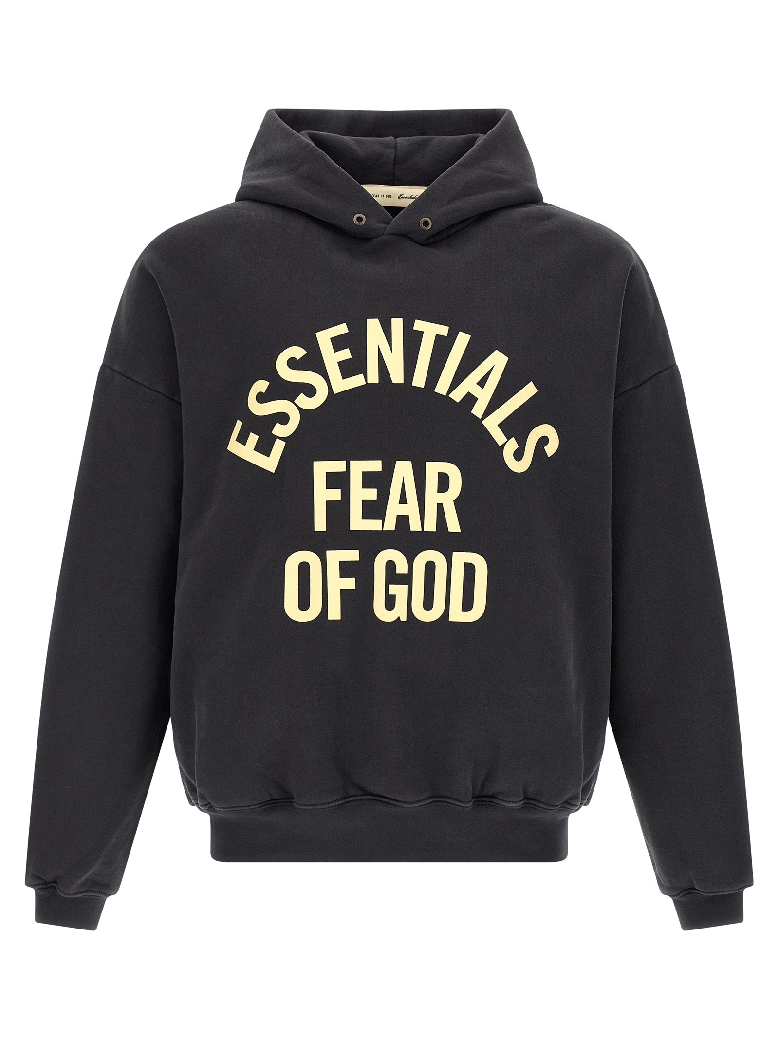 FEAR OF GOD ESSENTIAL Black Cotton Sweatshirt