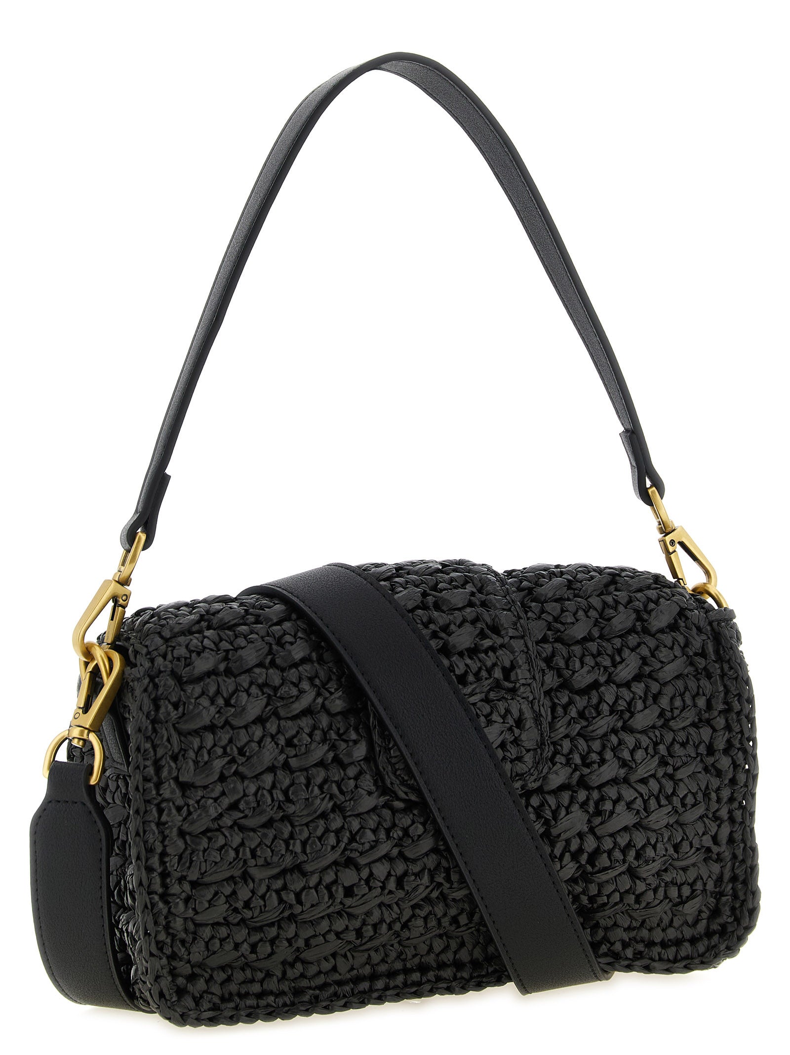 Discover the Twinset Black Polypropylene Crossbody Bag, a masterpiece of craftsmanship and elegance, perfect for those who embrace luxury and sophistication.