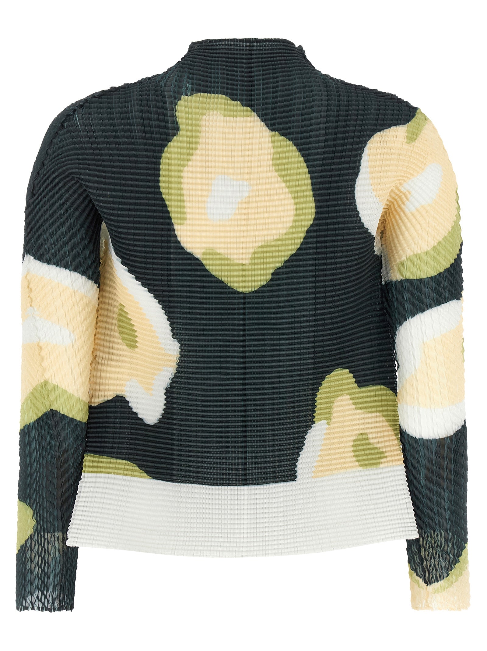Issey Miyake Black Polyester Cardigan
