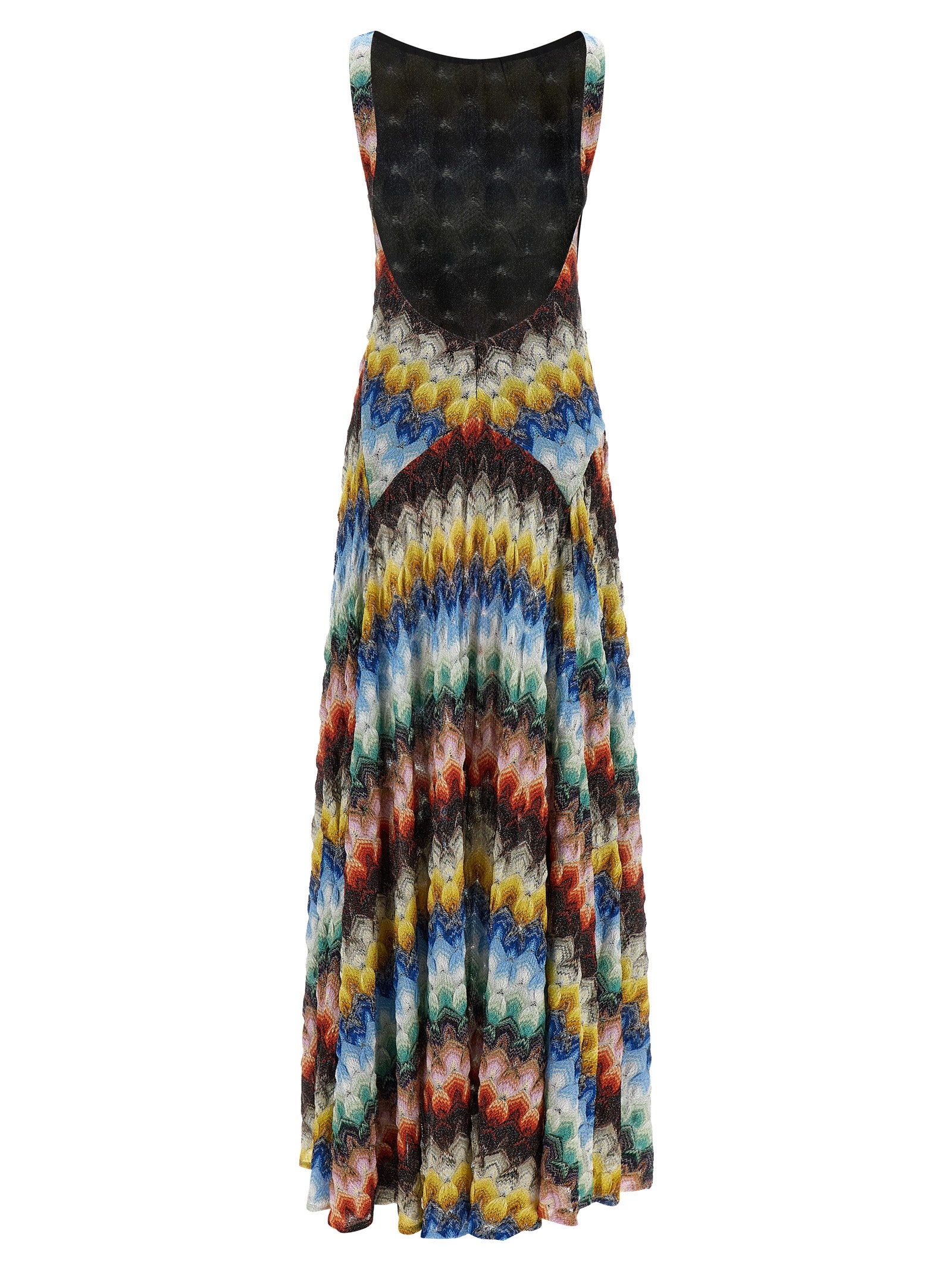 Embrace elegance with the Missoni Multicolor Viscose Long Dress, a masterpiece of exquisite craftsmanship and sensual allure, perfect for the discerning fashion connoisseur.