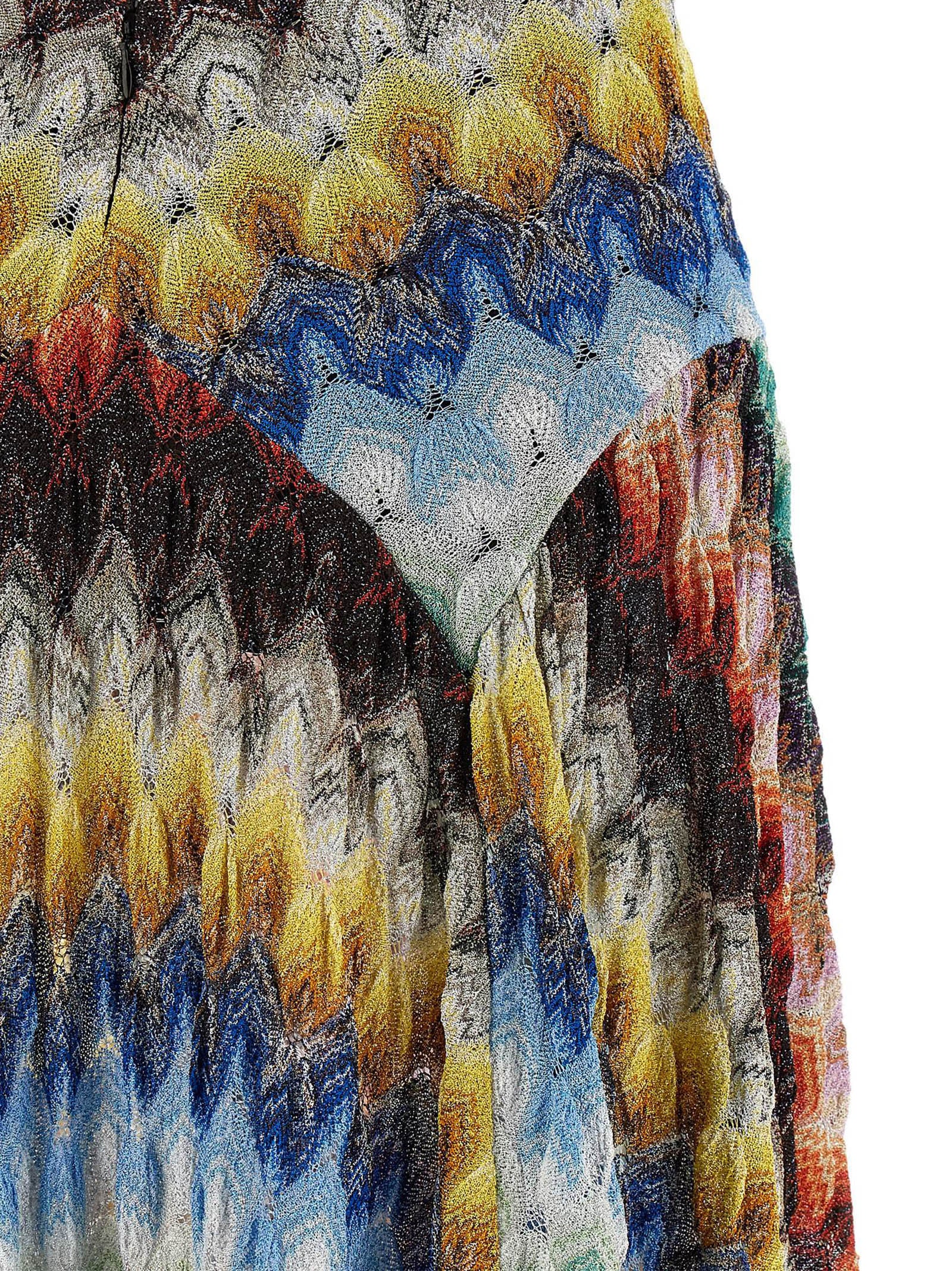 Embrace elegance with the Missoni Multicolor Viscose Long Dress, a masterpiece of exquisite craftsmanship and seductive design, perfect for the discerning individual.
