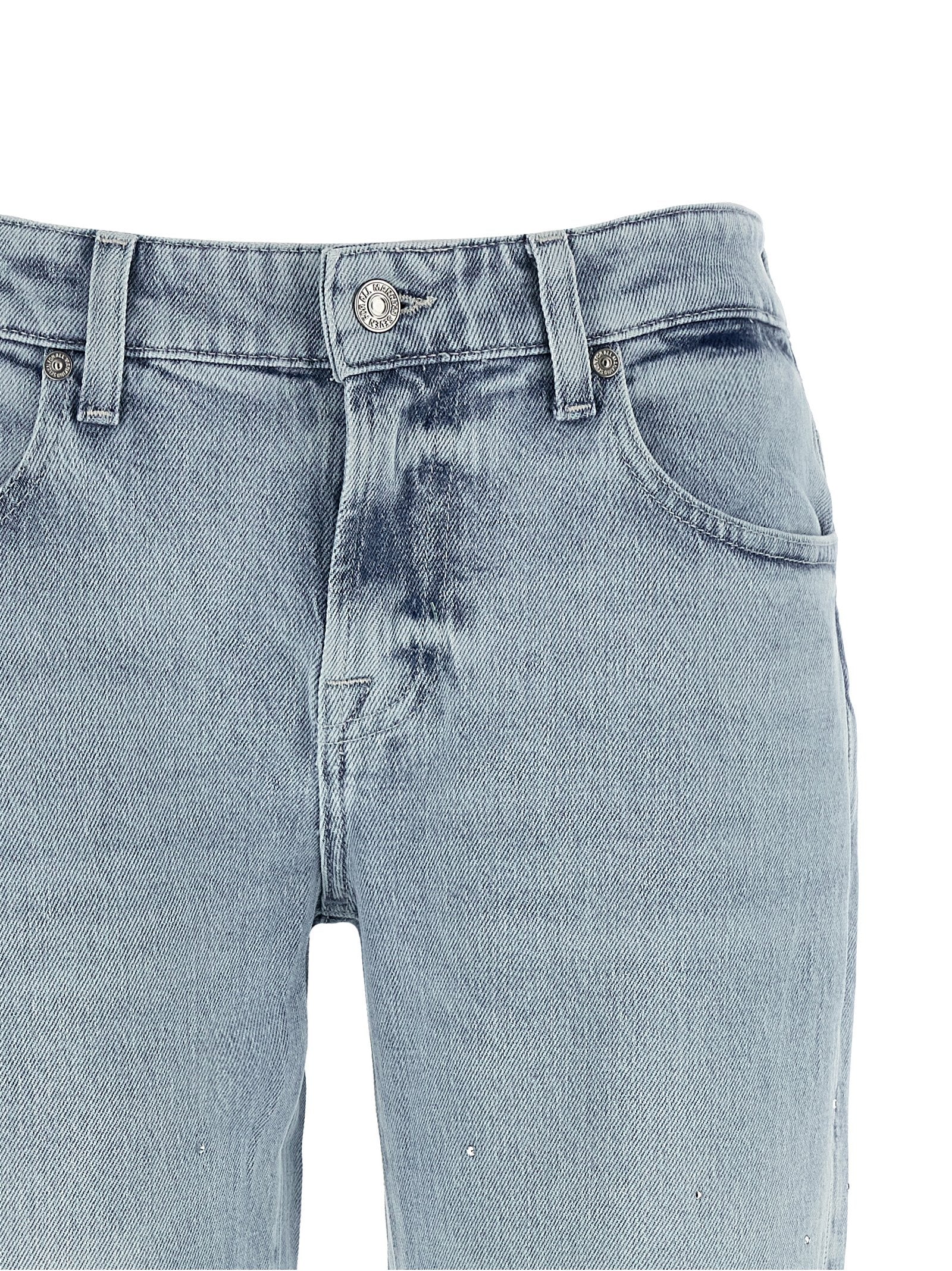 Elevate your style with 7 For All Mankind's Calie jeans, featuring exquisite dégradé crystal applications and a flattering silhouette, perfect for the discerning wardrobe.