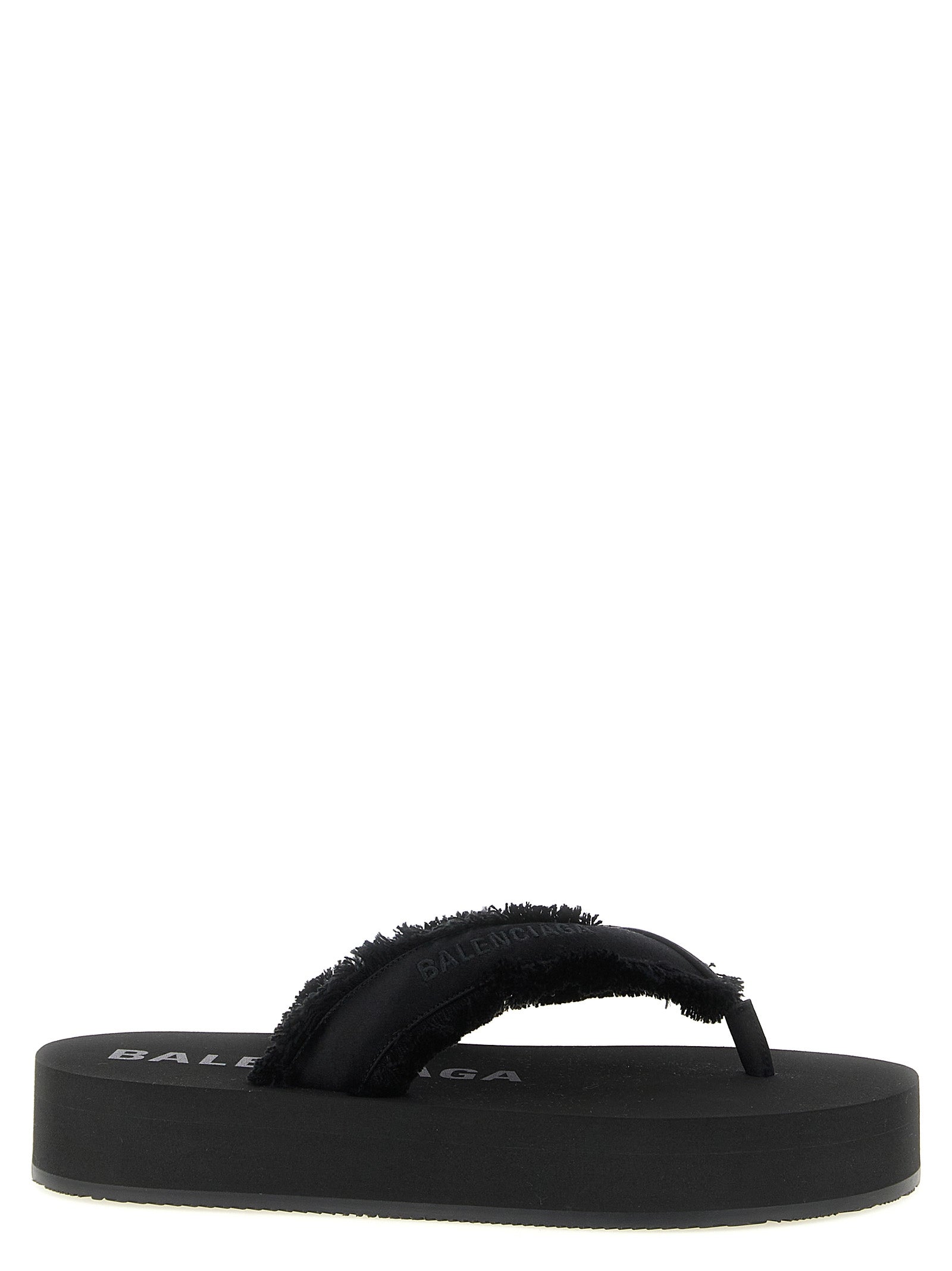 Balenciaga Black Viscose Slides - Luxurious Comfort Redefined