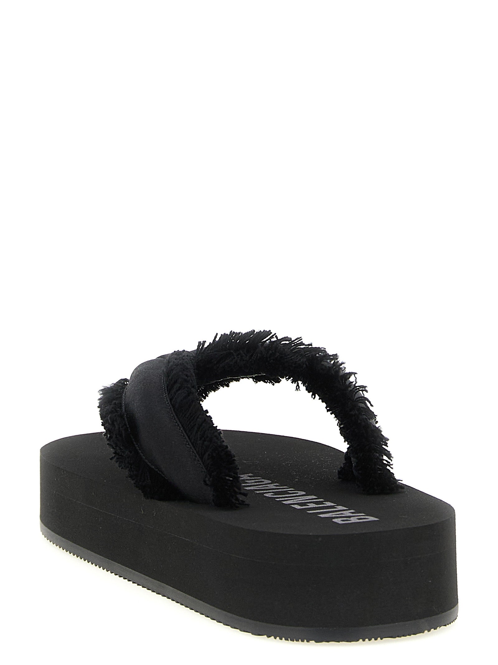 Balenciaga Black Viscose Slides - Timeless Luxury Footwear