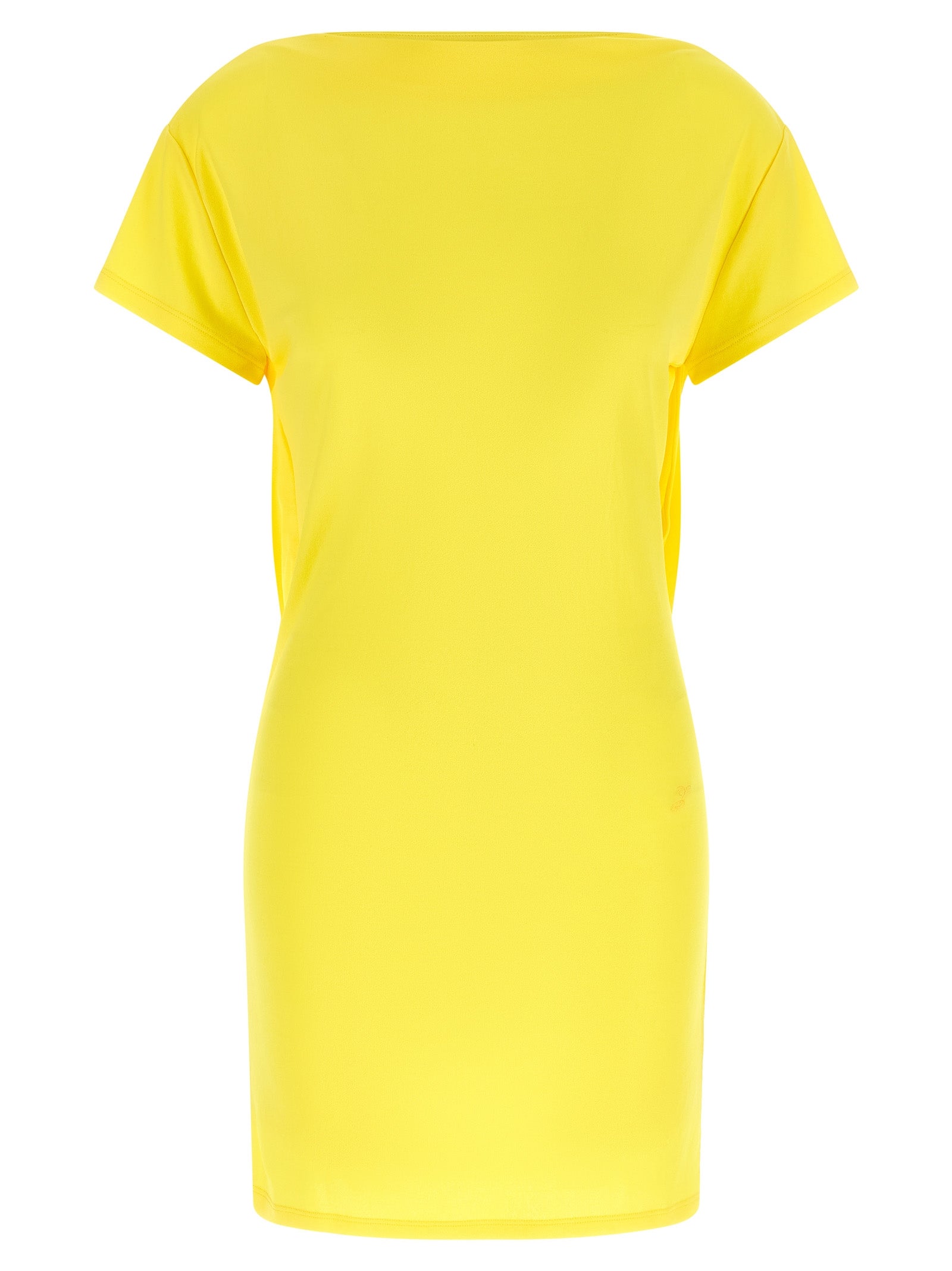Jacquemus Bicolor Viscose Short Dress - Exquisite Elegance in Yellow
