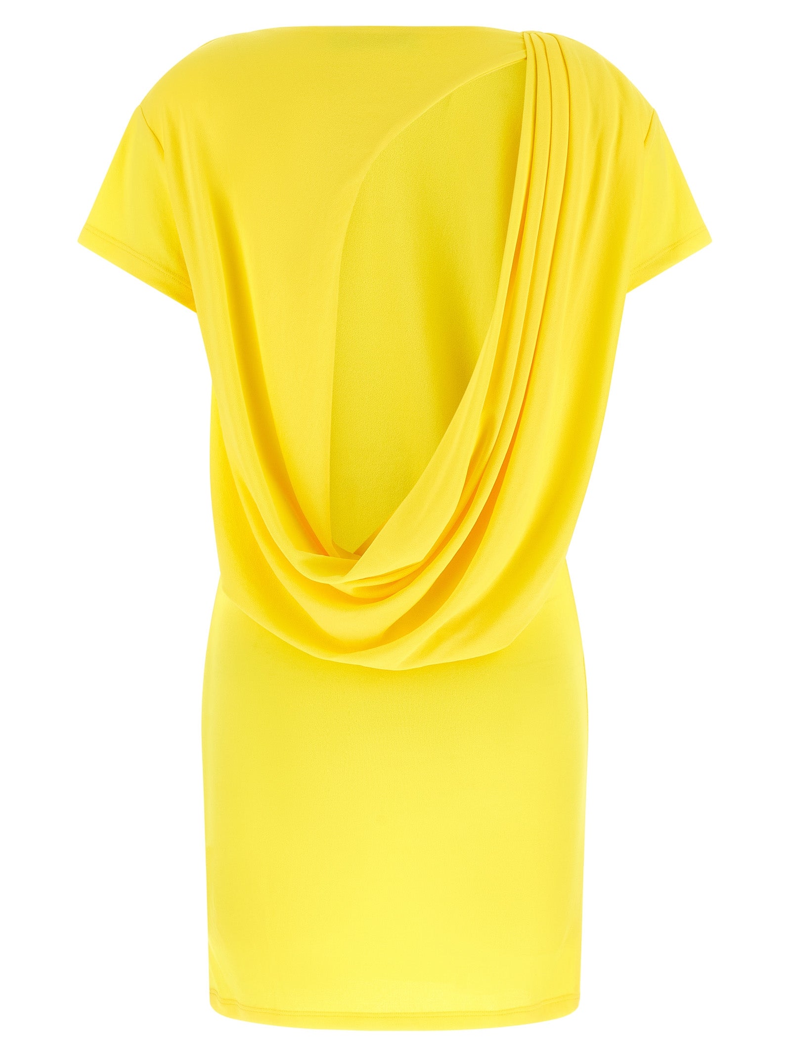 Jacquemus Bicolor Viscose Short Dress - Exquisite Elegance in Yellow