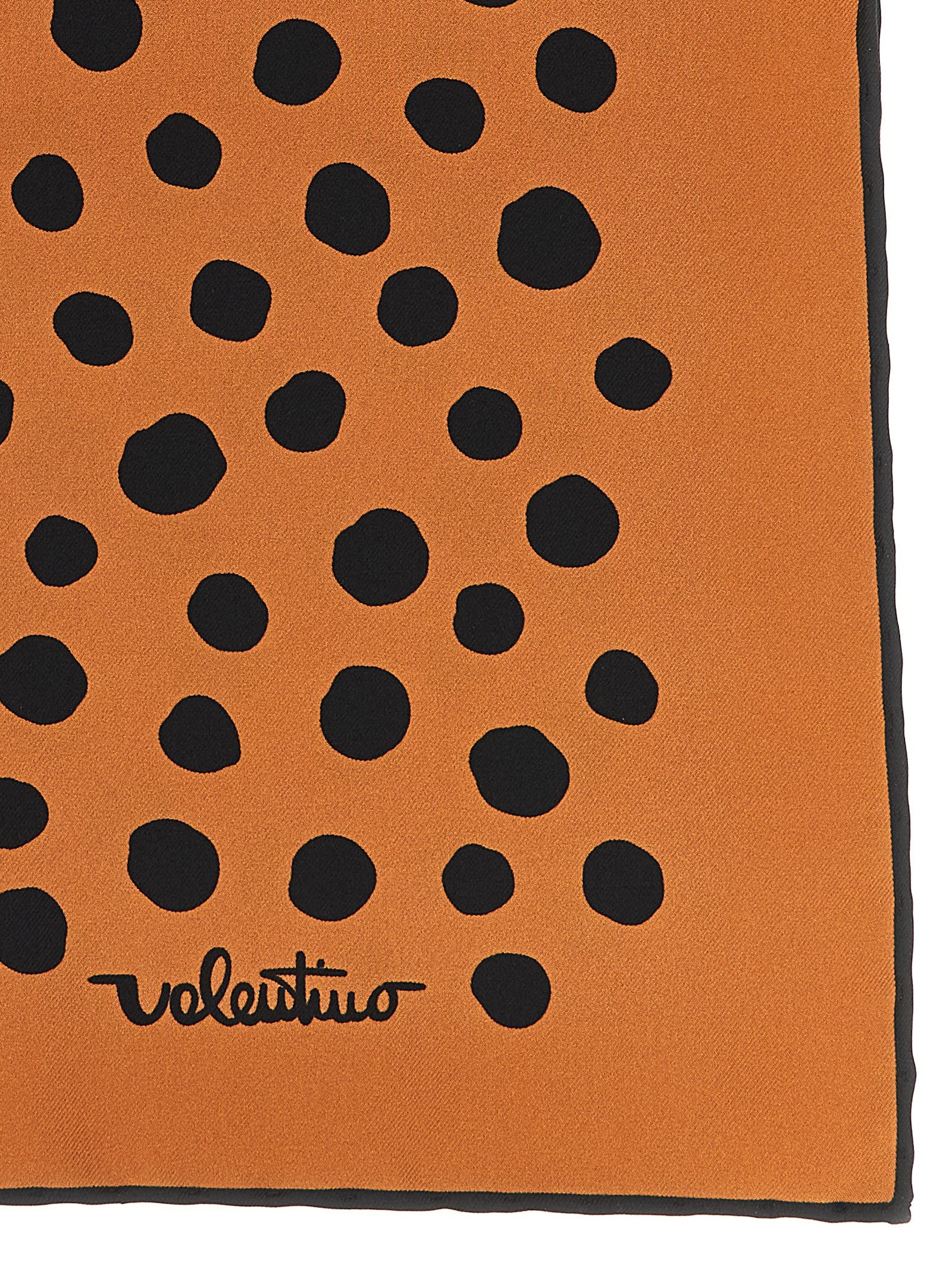 Valentino Garavani Brown Silk Scarf - Timeless Luxury Accessory