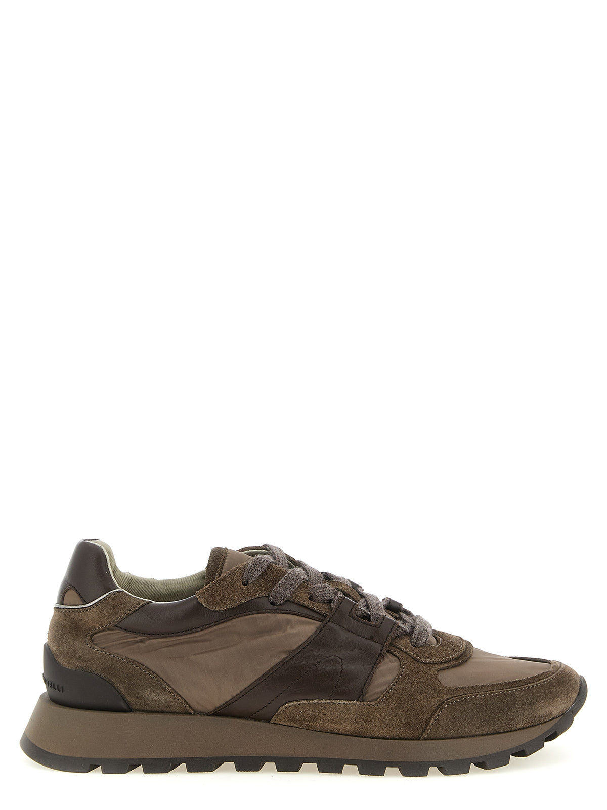 Elevate your style with Brunello Cucinelli Bicolor Calfskin Athletic Sneakers, where Italian craftsmanship meets luxurious comfort in a striking bicolor design.
