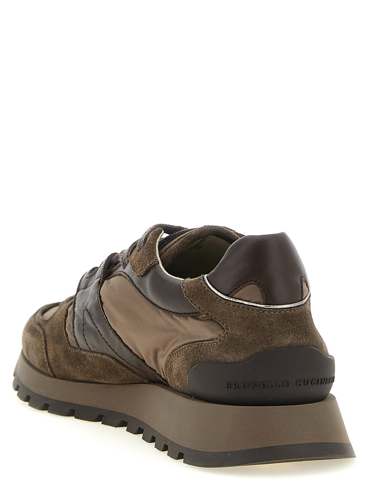 Elevate your style with Brunello Cucinelli Bicolor Calfskin Athletic Sneakers, where Italian craftsmanship meets luxurious comfort, perfect for the discerning individual.