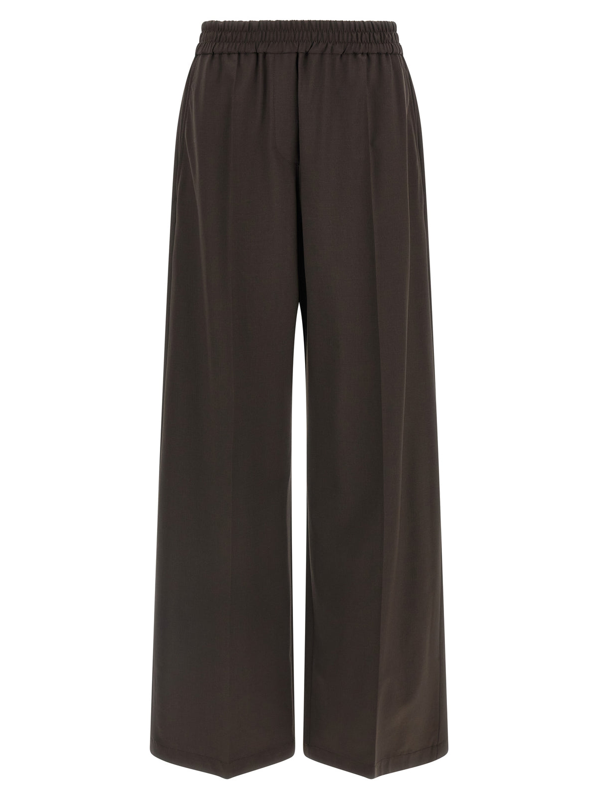 Elevate your wardrobe with Brunello Cucinelli's Brown Virgin Wool Casual Pants, where Italian craftsmanship meets luxurious comfort, perfect for any sophisticated occasion.