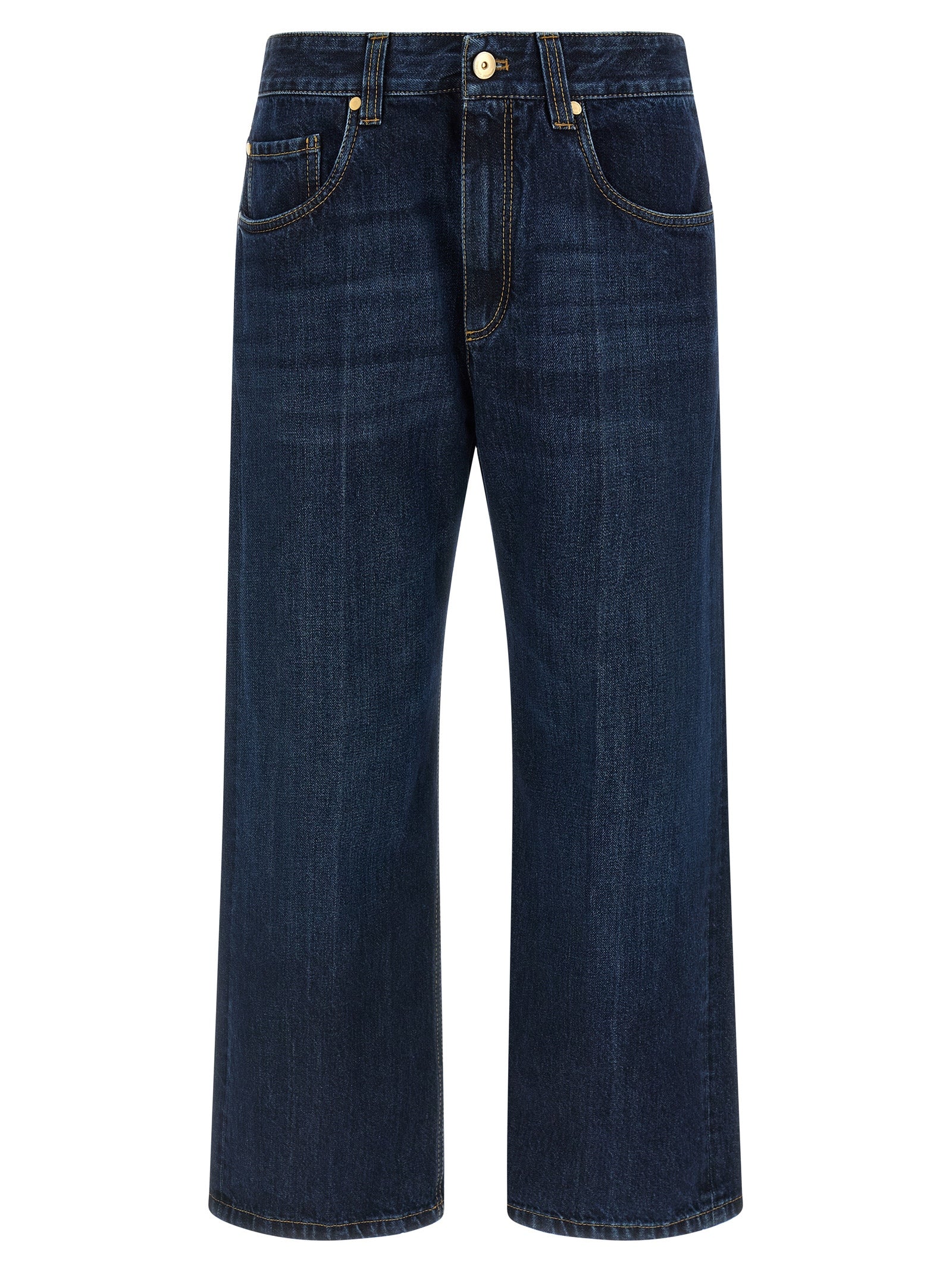 Brunello Cucinelli Cropped Jeans - Timeless Elegance in Blue