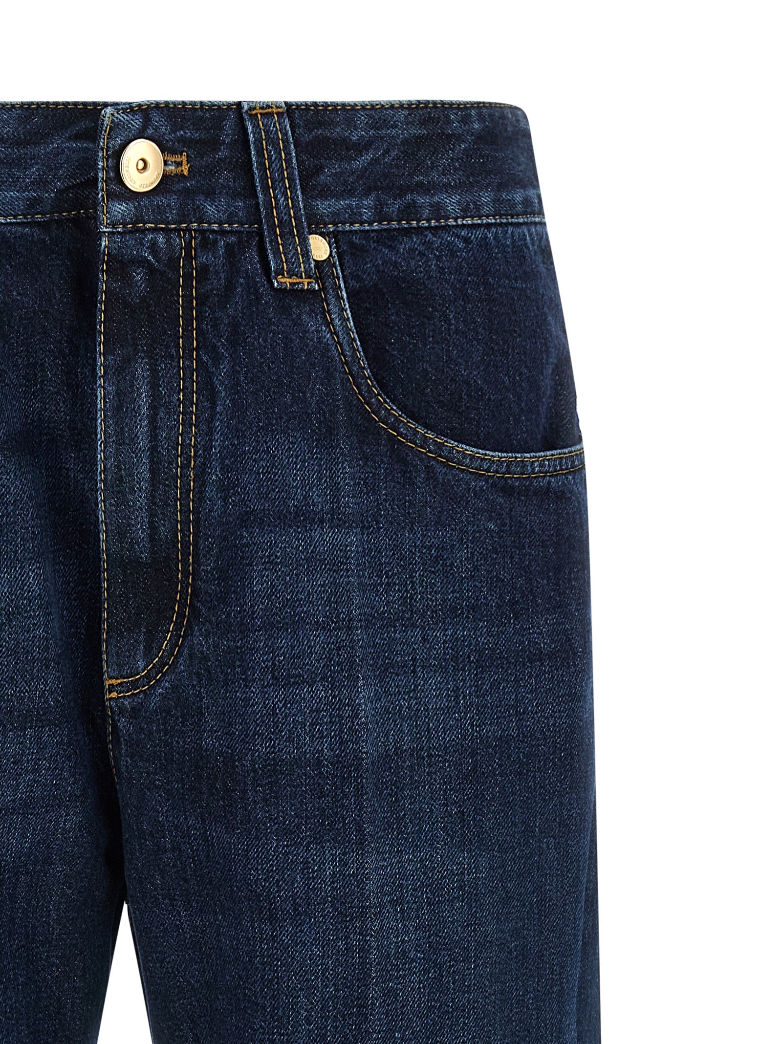 Brunello Cucinelli Cropped Jeans - Timeless Luxury in Blue Cotton