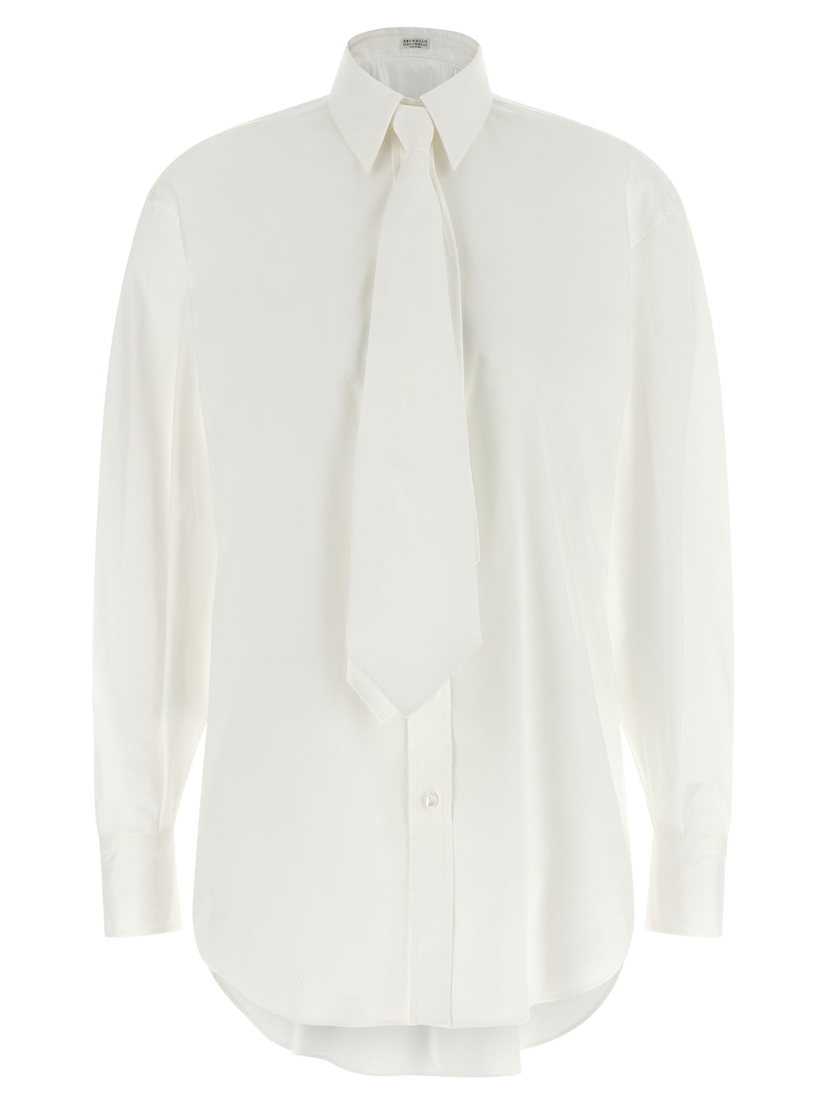 Brunello Cucinelli White Cotton Blouse