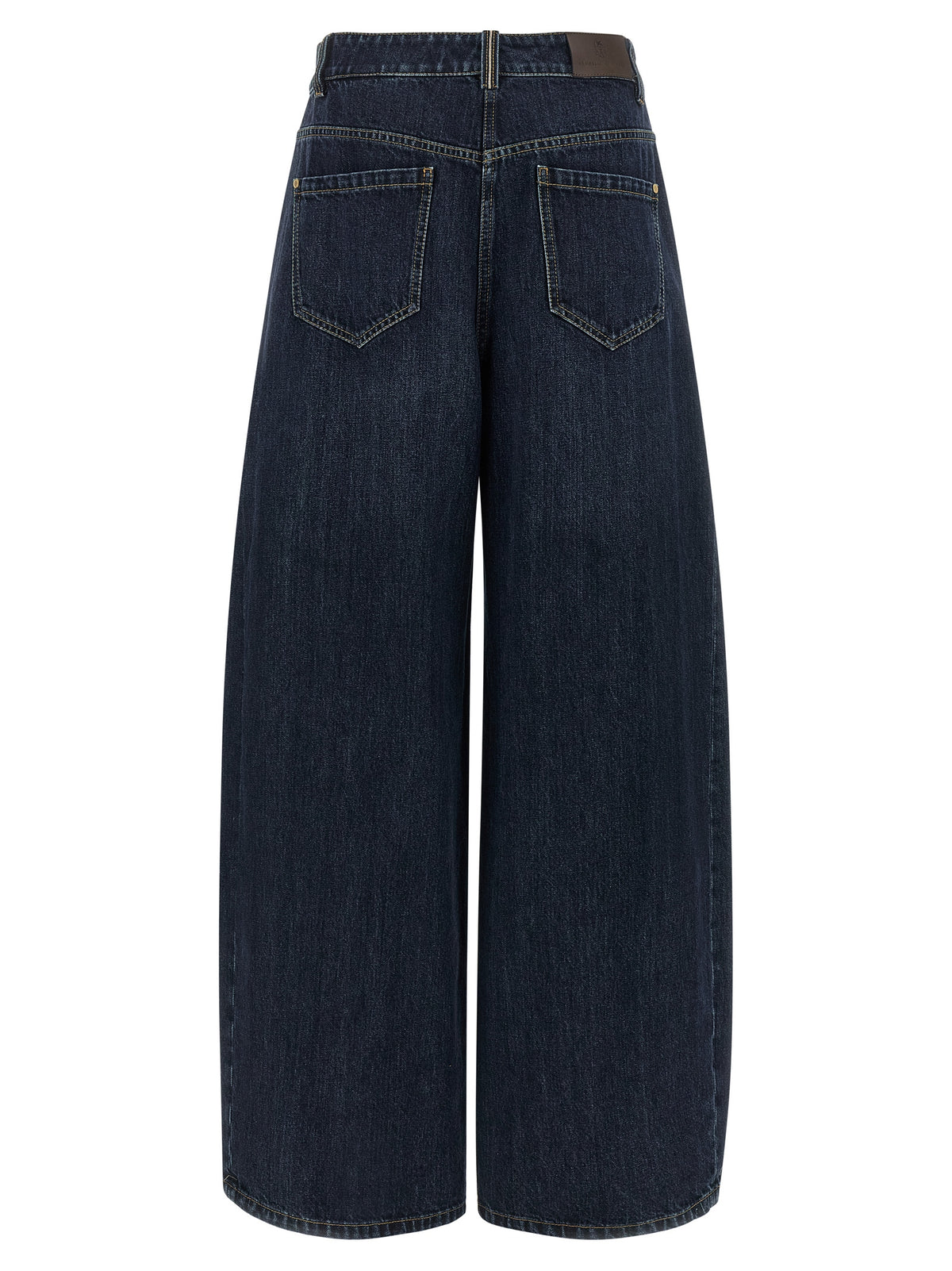Indulge in the exquisite Brunello Cucinelli Blue Cotton Jeans, crafted from luxurious stone-washed denim, embodying timeless elegance and sophisticated allure for every occasion.