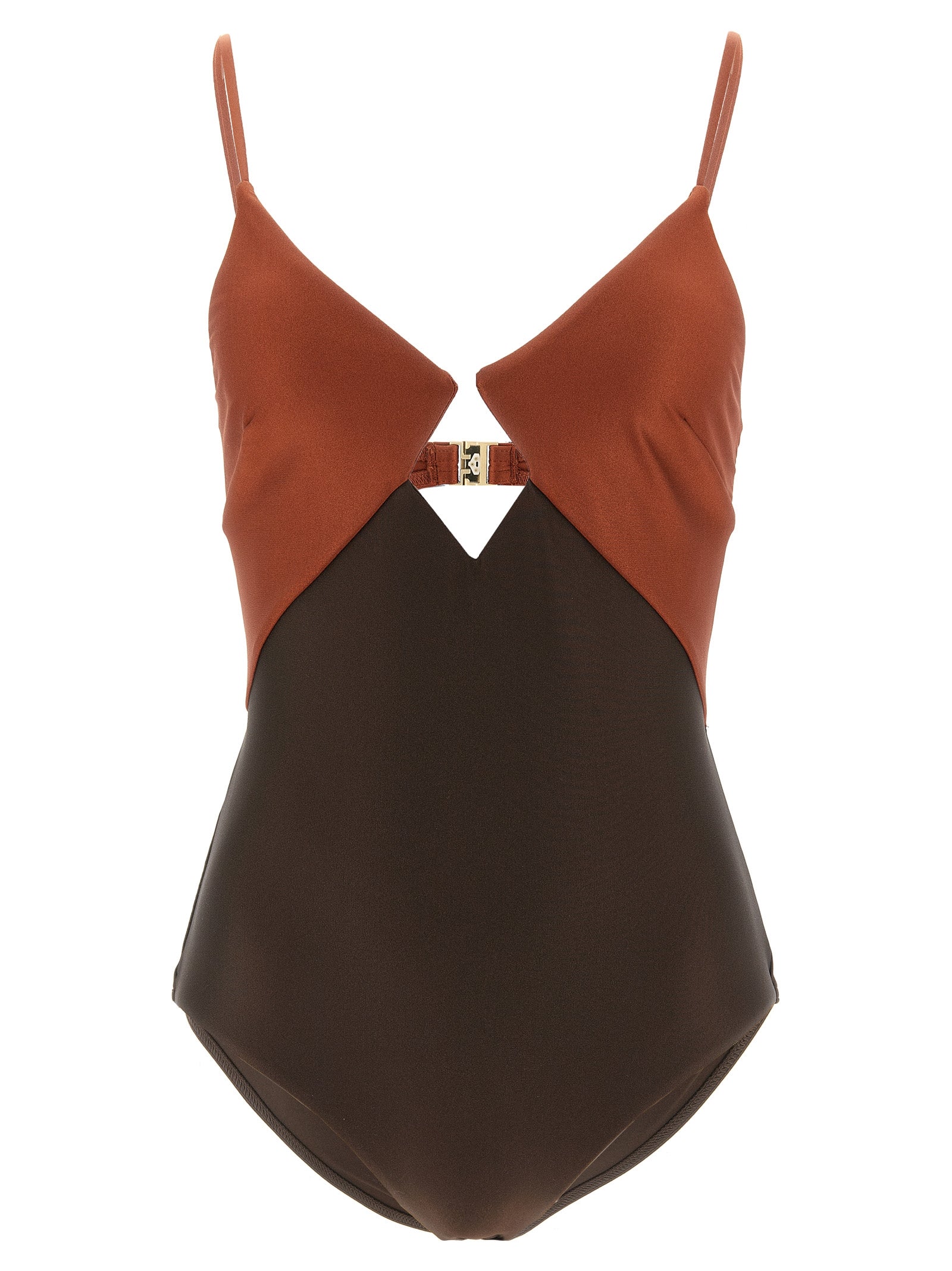 Indulge in the exquisite allure of the Zimmermann Aster one-piece swimsuit, crafted from luxurious stretch fabric for a stunning silhouette that captivates.