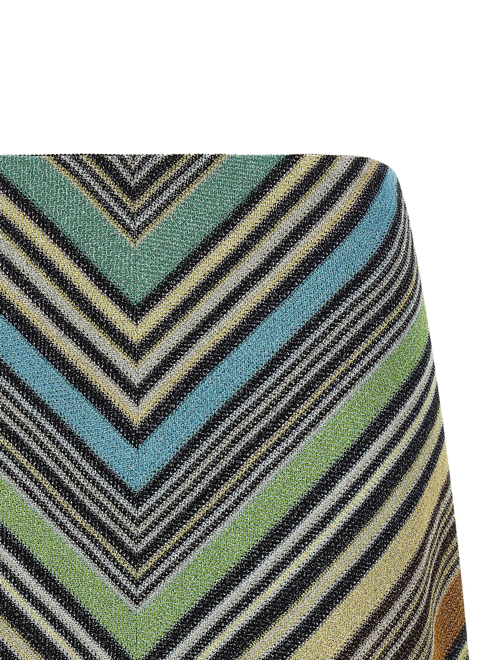 Discover the Missoni Multicolor Viscose Long Skirt, a masterpiece of haute couture, crafted from luxurious materials that embody elegance and individuality.