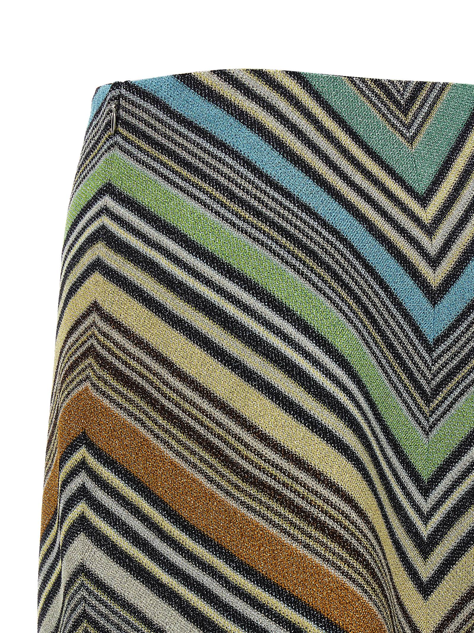 Discover the Missoni Multicolor Viscose Long Skirt, a masterpiece of haute couture, crafted in Italy from luxurious materials, embodying elegance and individuality for the discerning fashion connoisseur.