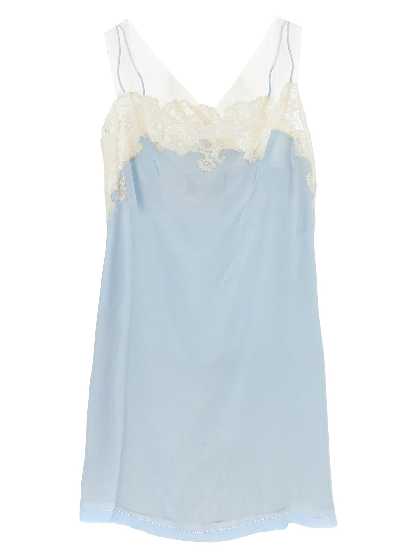 Maison Margiela Blue Copper Short Dress - Timeless Luxury Elegance