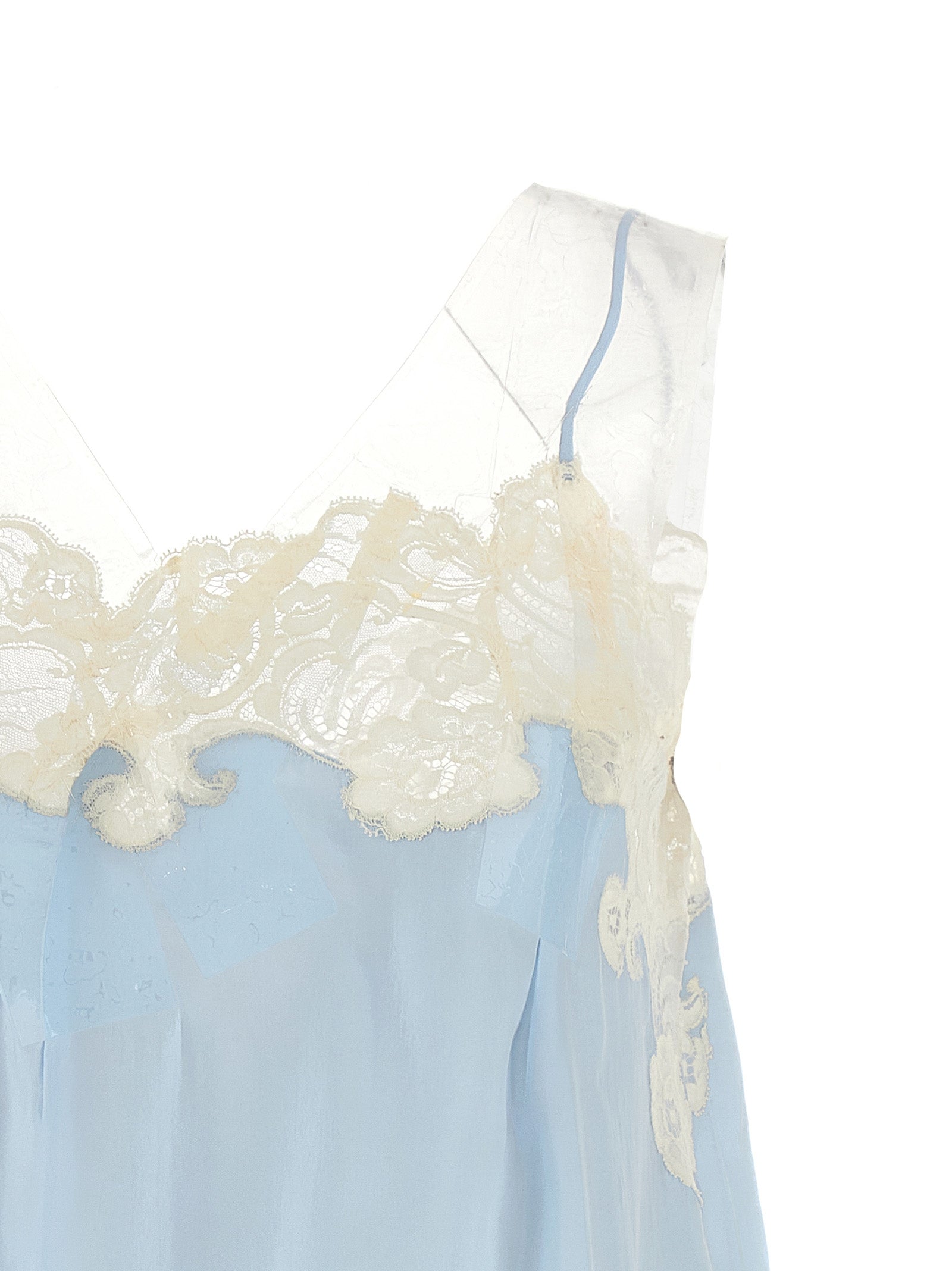 Maison Margiela Blue Copper Short Dress - Luxury Redefined