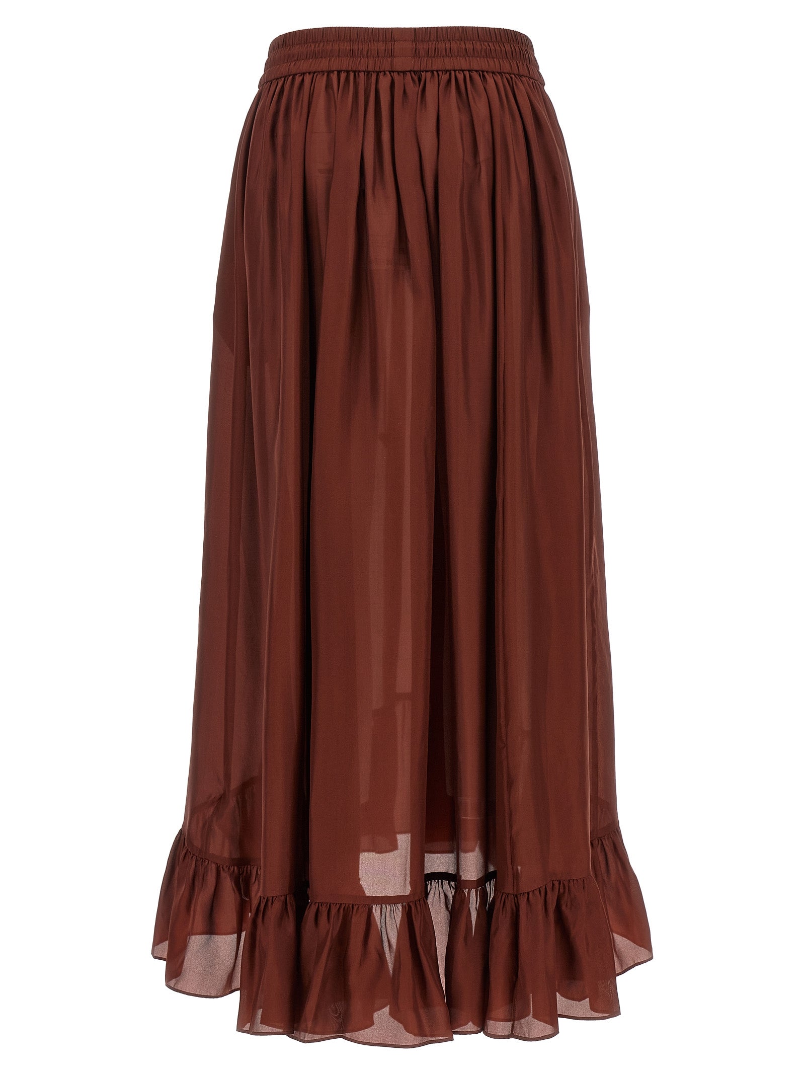 Elevate your elegance with Zimmermann's Bordeaux Silk Mini Skirt, a luxurious blend of artistry and comfort, perfect for sophisticated occasions.