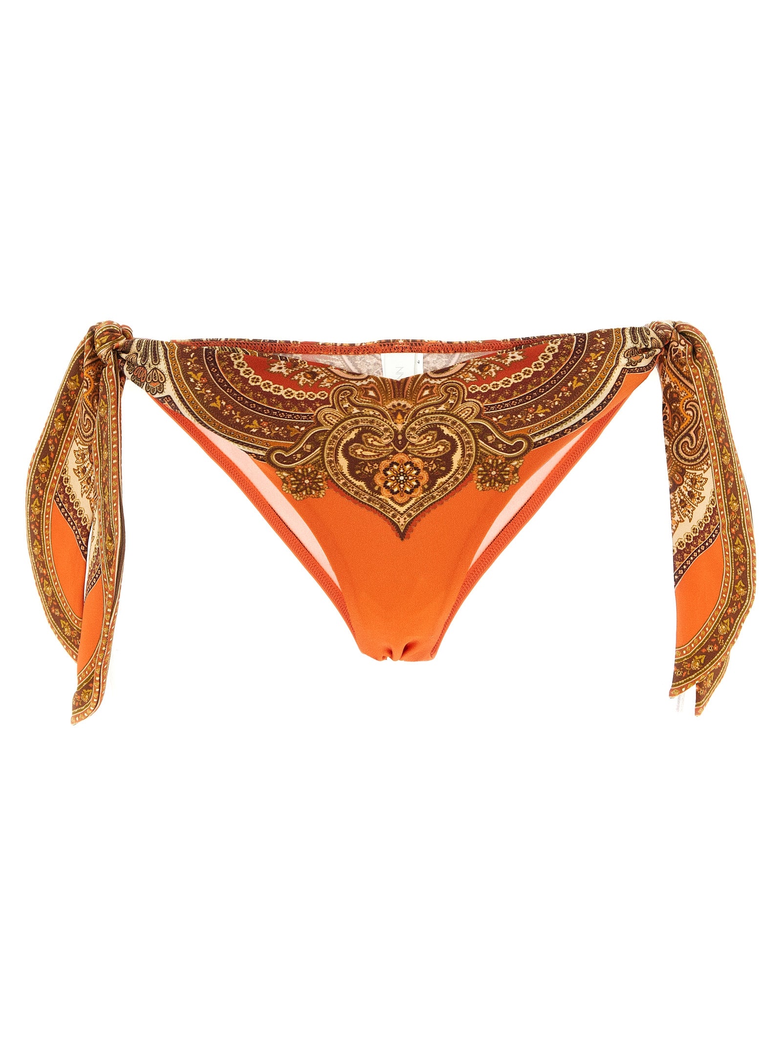 Indulge in the allure of ZIMMERMANN’s Mahon bikini, crafted from luxurious lycra with a captivating paisley print, perfect for sun-soaked elegance.