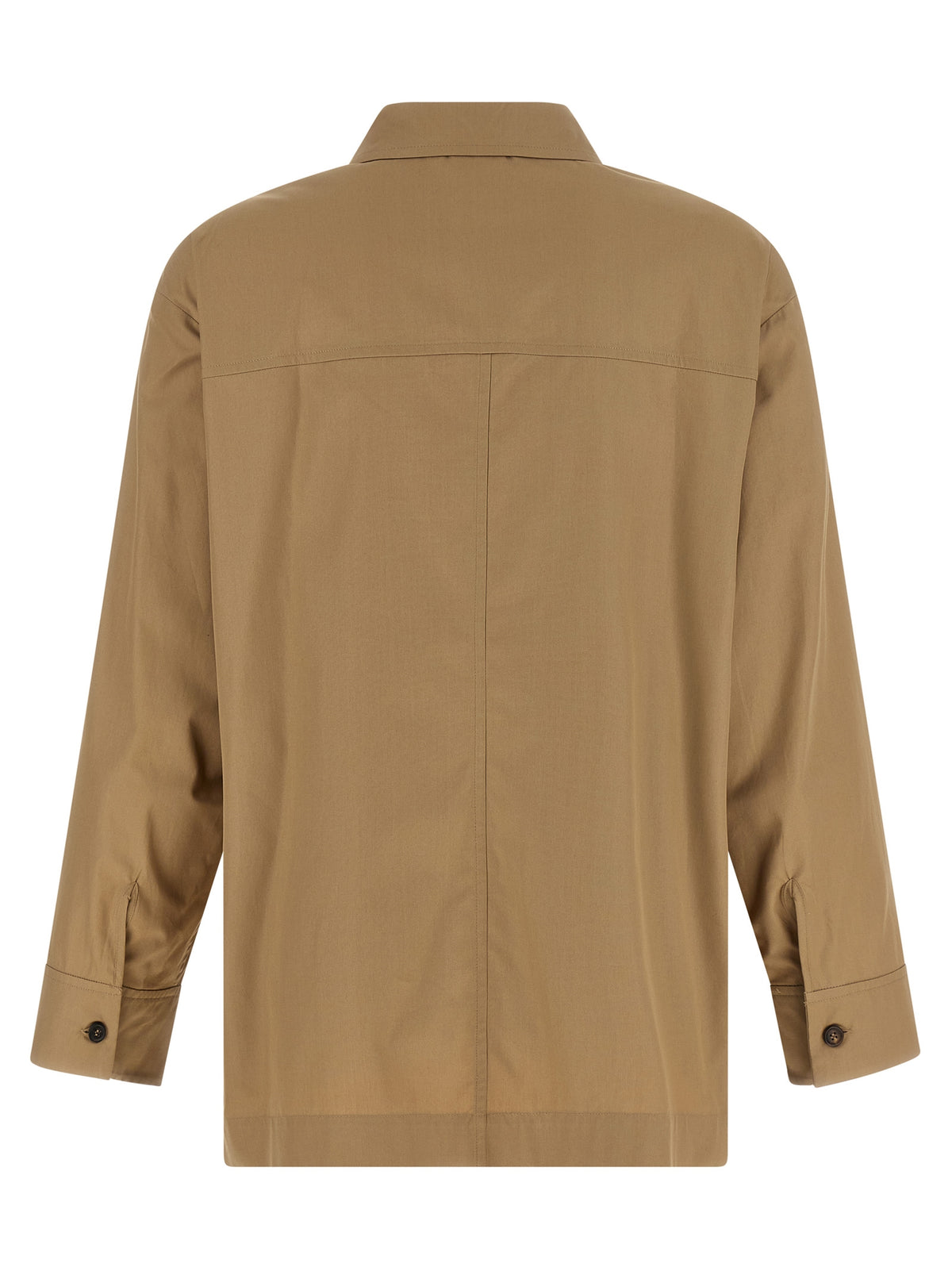 'S Max Mara Beige Cotton Blouse - Timeless Elegance Redefined