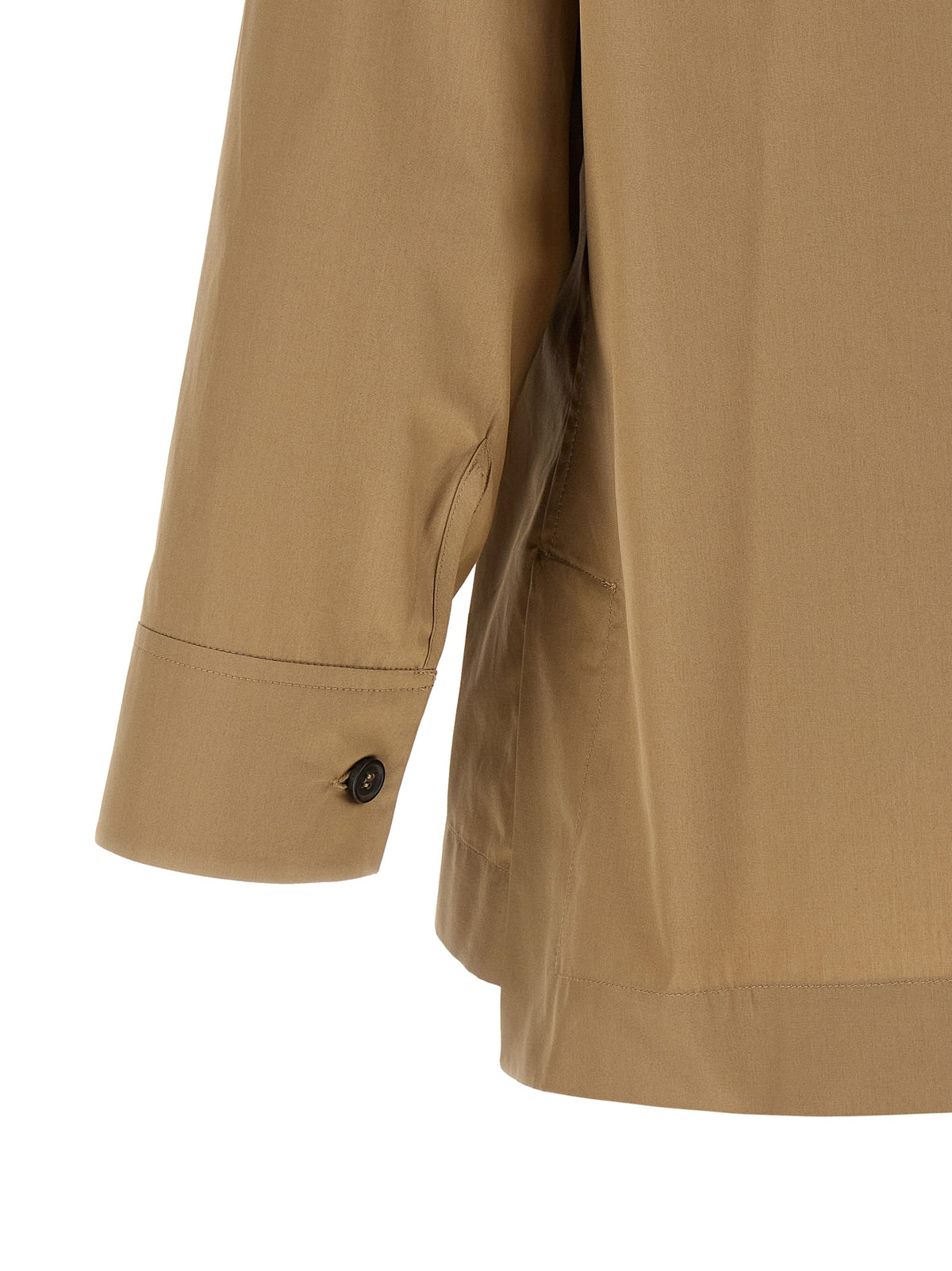 'S Max Mara Beige Cotton Blouse - Timeless Elegance Redefined