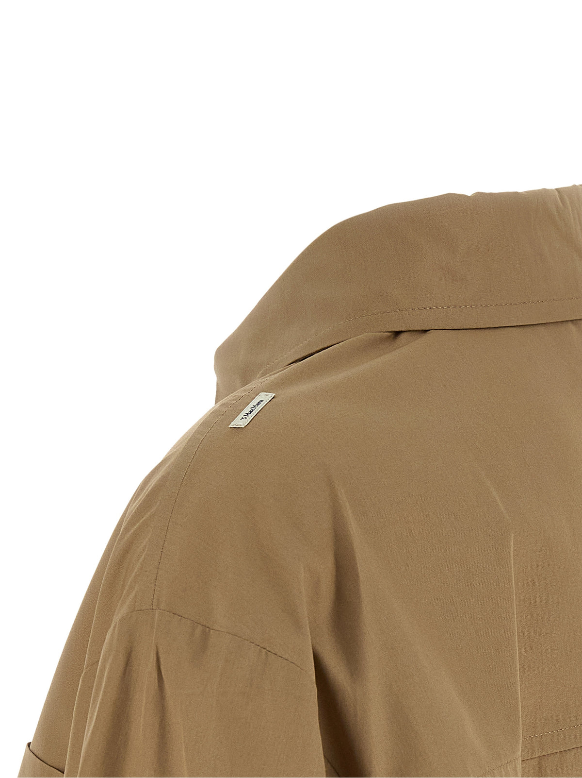 'S Max Mara Beige Cotton Blouse - Timeless Elegance Redefined
