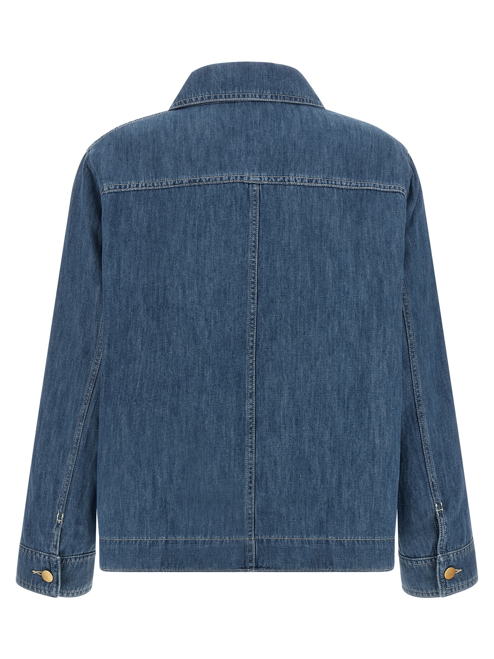 'S Max Mara Blue Cotton Denim Jacket