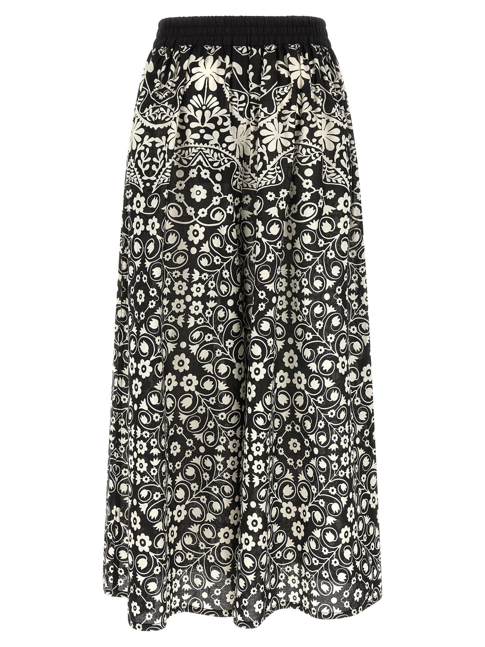 Elevate your wardrobe with Max Mara's WkiPalanca Bicolor Cotton Flared Pants, a masterpiece of comfort and style from the Mediterranean Ease Collection.