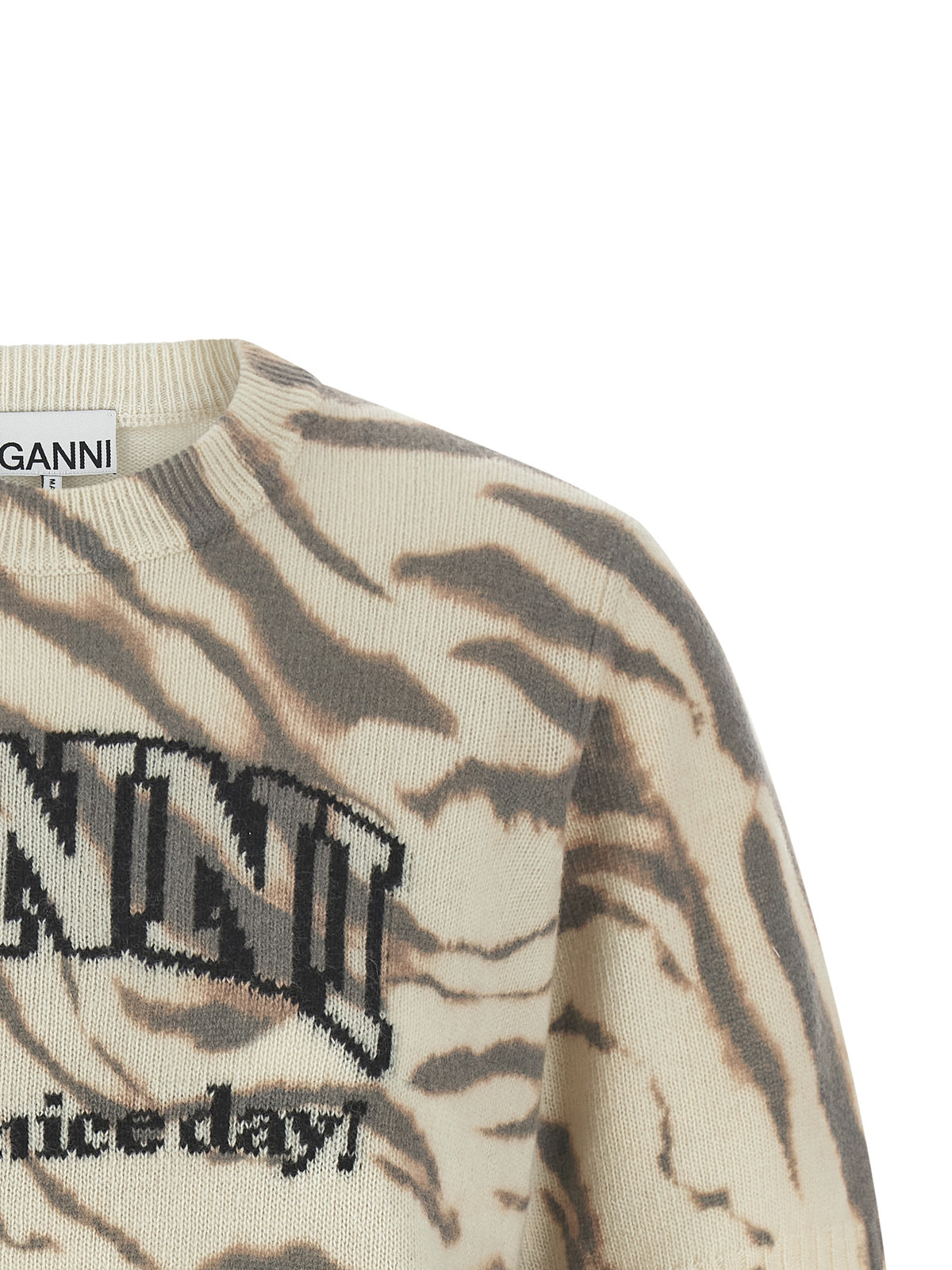 Ganni Multicolor Wool Cardigan - Elevate Your Luxe Wardrobe