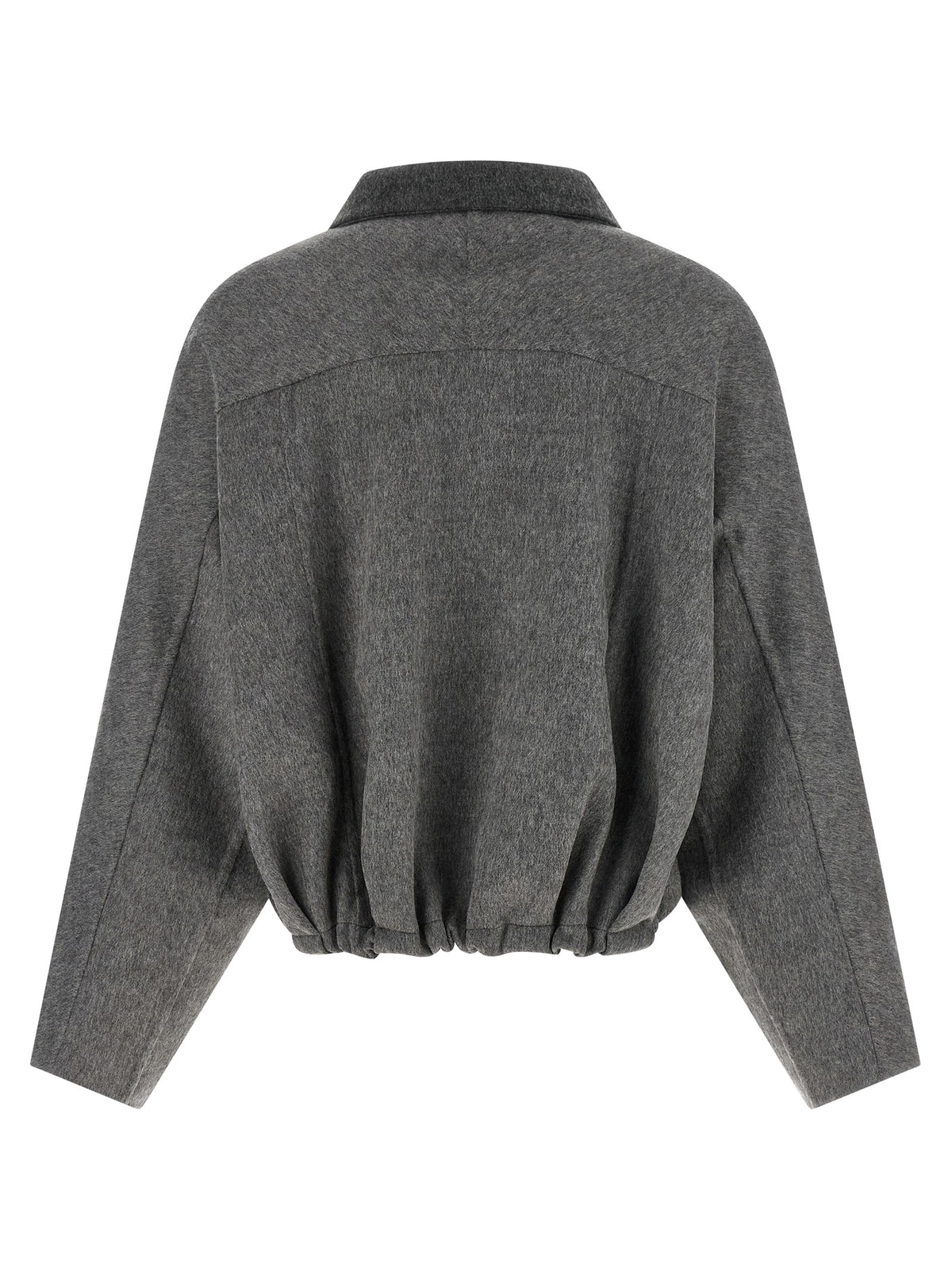 Elevate your wardrobe with the Brunello Cucinelli Gray Virgin Wool Full-Length Jacket, a testament to Italian craftsmanship and timeless elegance, perfect for any sophisticated occasion.