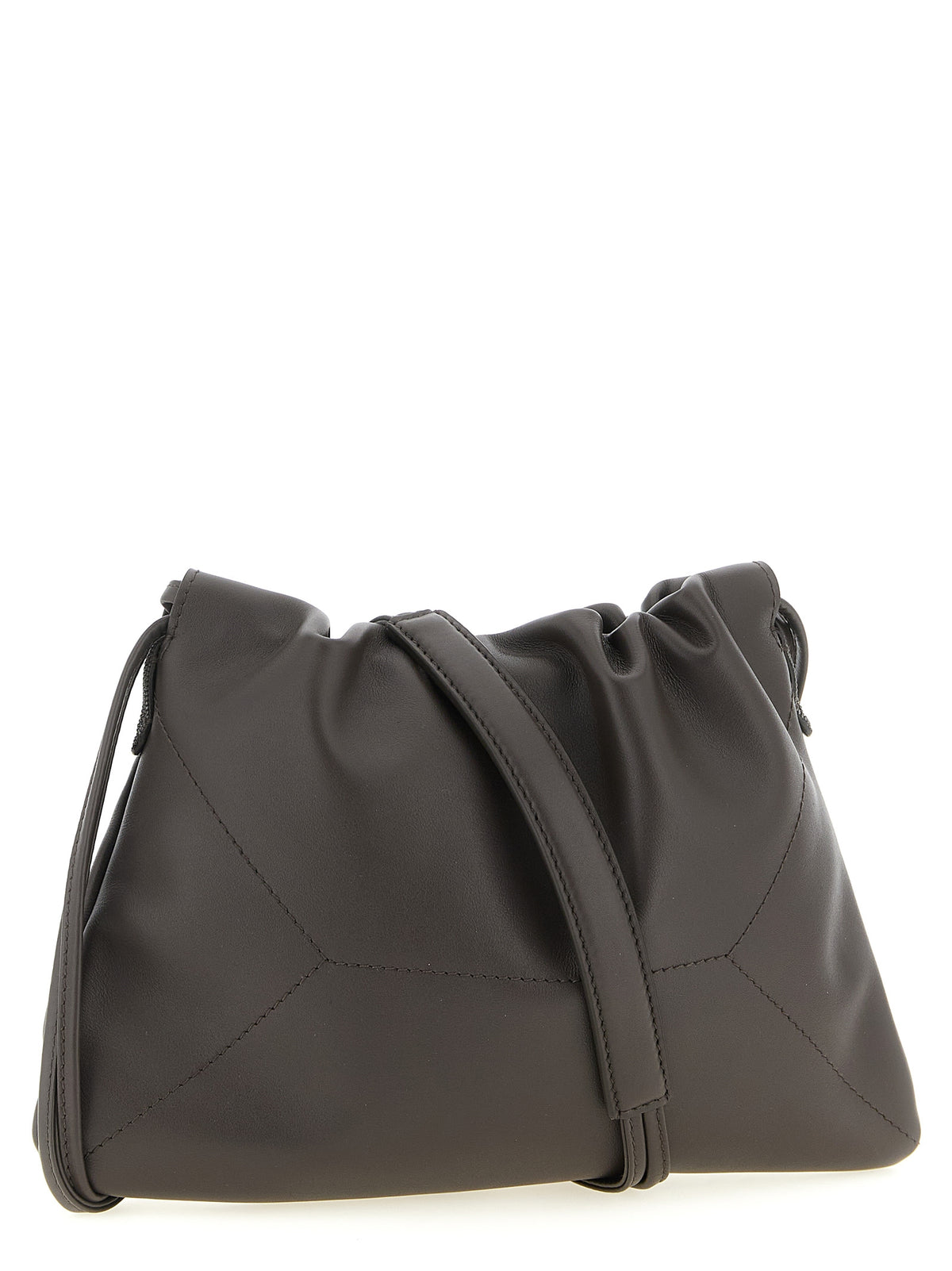 Indulge in the Brunello Cucinelli Brown Calfskin Clutch Bag, a masterpiece of Italian craftsmanship that elevates your elegance and sophistication for any occasion.