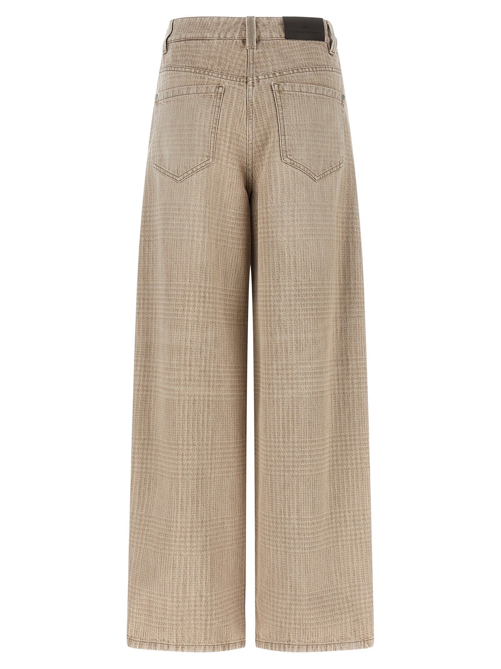 Brunello Cucinelli Beige Cotton Jeans Denim