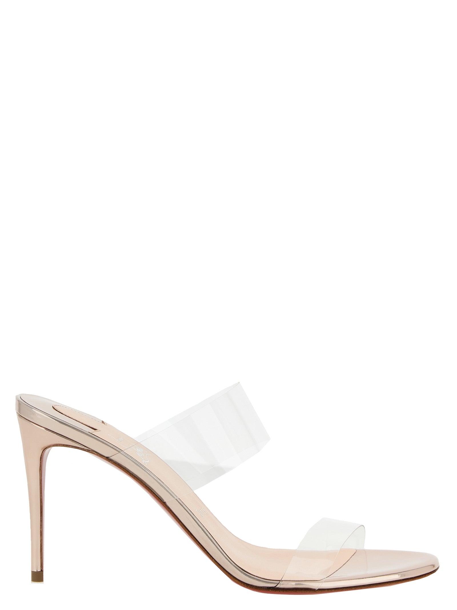 Elevate your elegance with Christian Louboutin's Multicolor Calfskin Stiletto Heel Sandals, handcrafted in Italy, where luxurious design meets timeless sophistication.