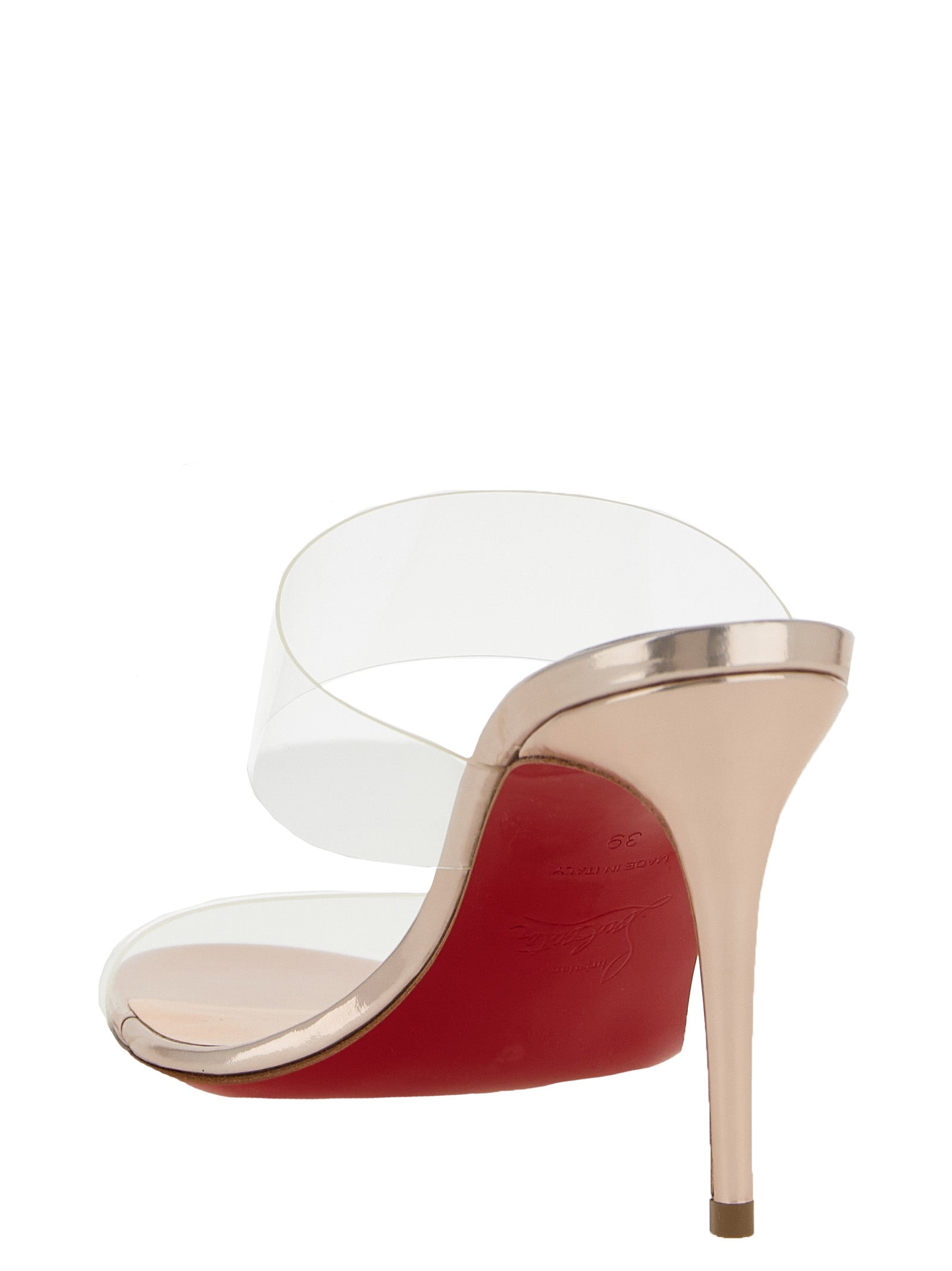 Elevate your elegance with Christian Louboutin's Multicolor Calfskin Stiletto Heel Sandals, handcrafted in Italy from luxurious materials, perfect for any glamorous occasion.